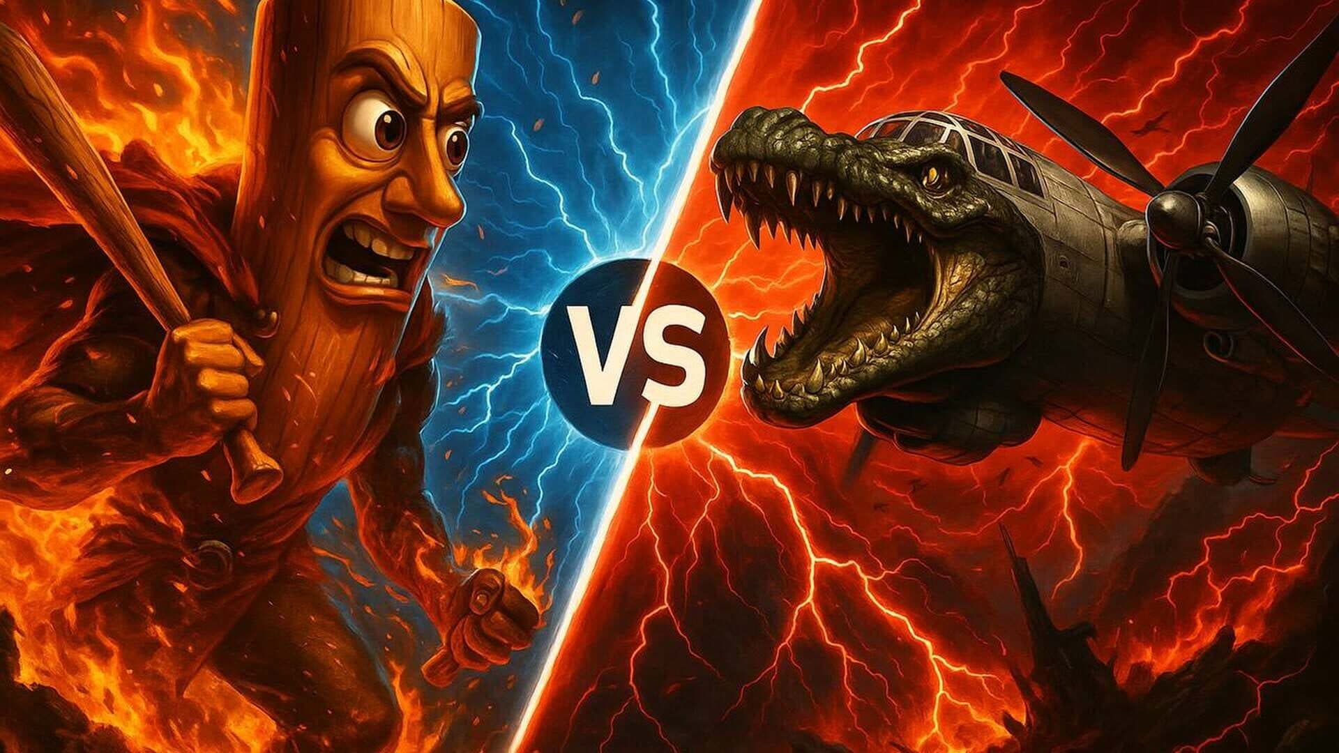 Bombardino Crocodilo vs. Tung Tung Sahur