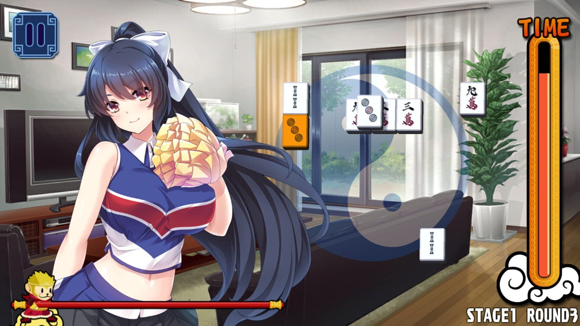 Pretty Girls Mahjong Solitaire: Blue screenshot 0