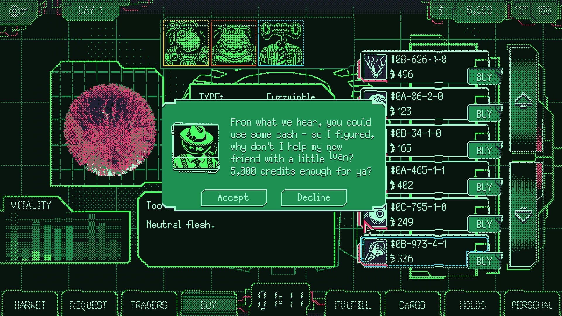Space Warlord Organ Trading Simulator screenshot 3