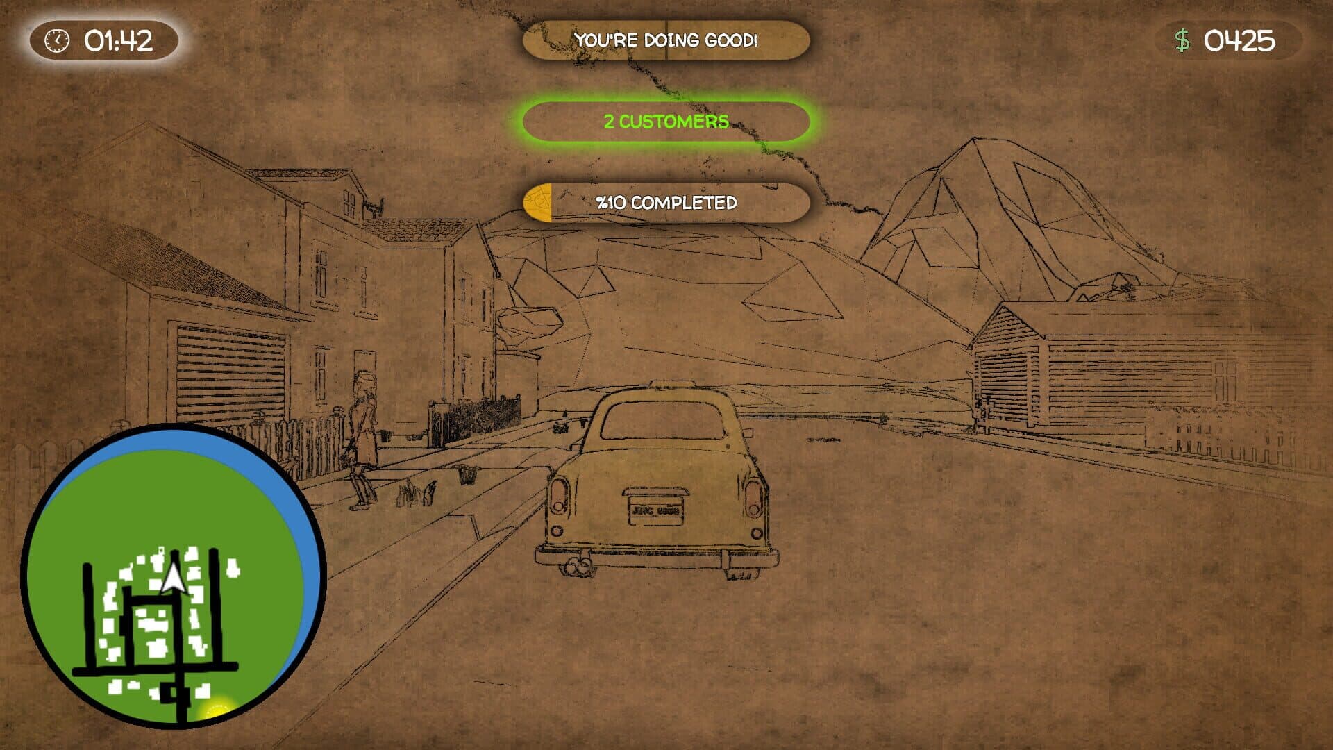 اسکرین‌شات Doodle Taxi - 1