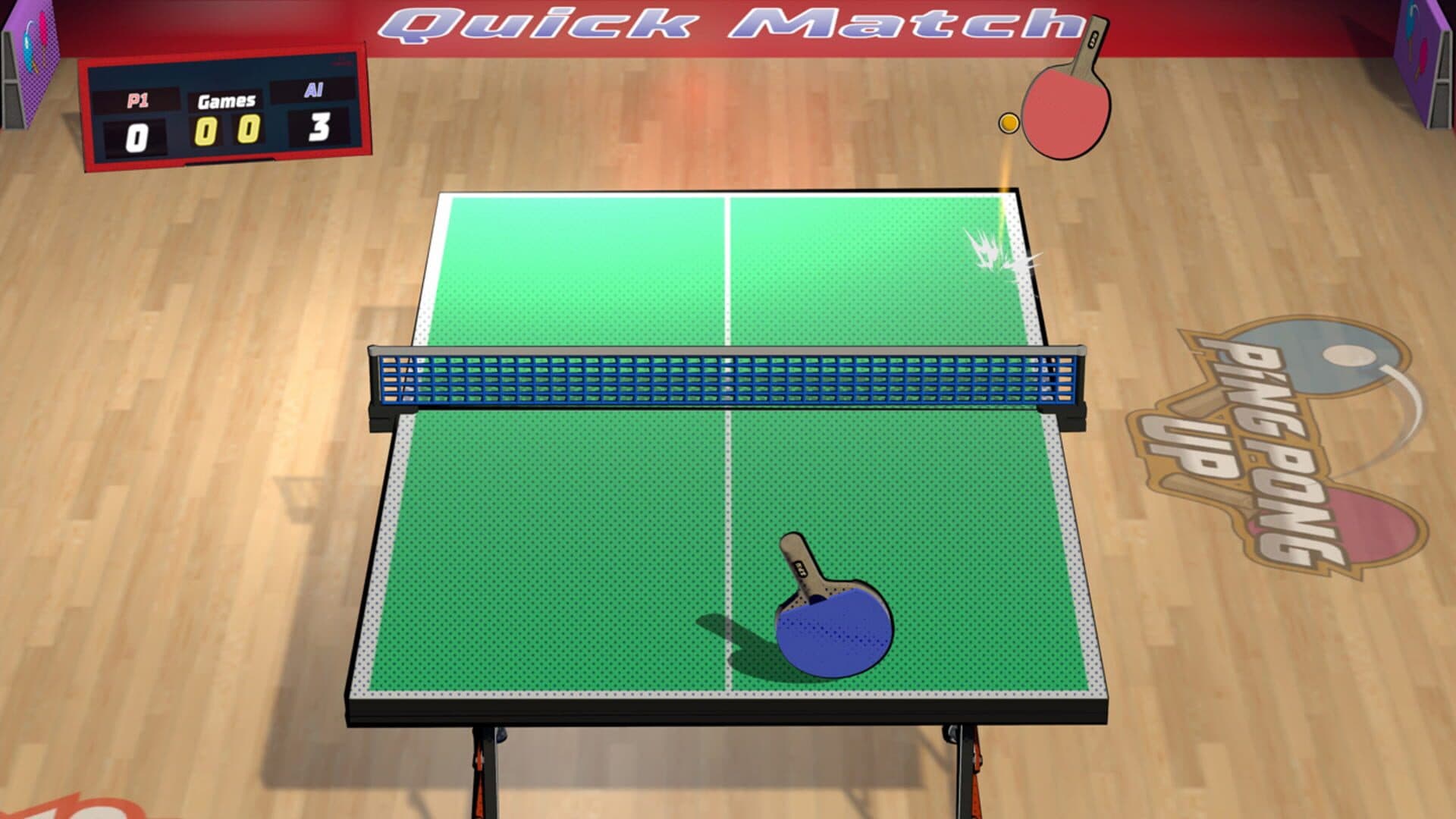 اسکرین‌شات Ping Pong Up - 1