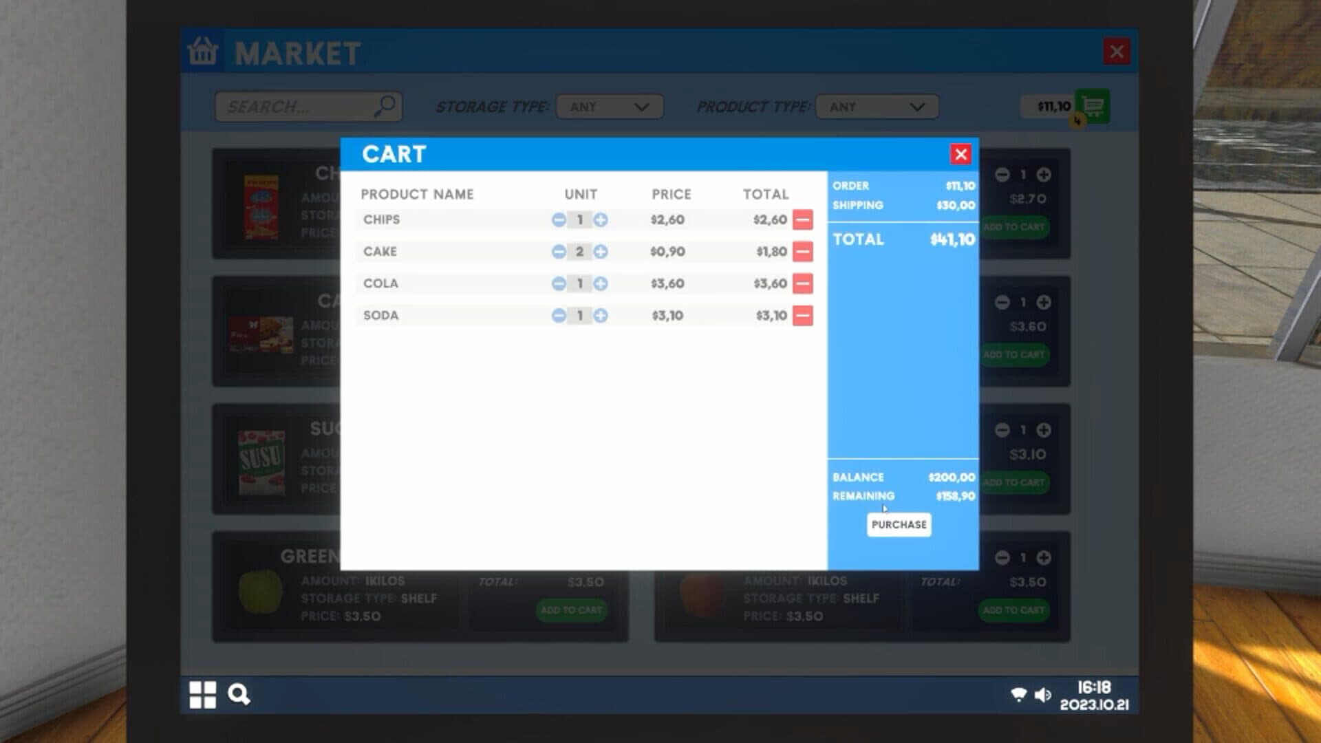 اسکرین‌شات Supermarket Simulator - 1
