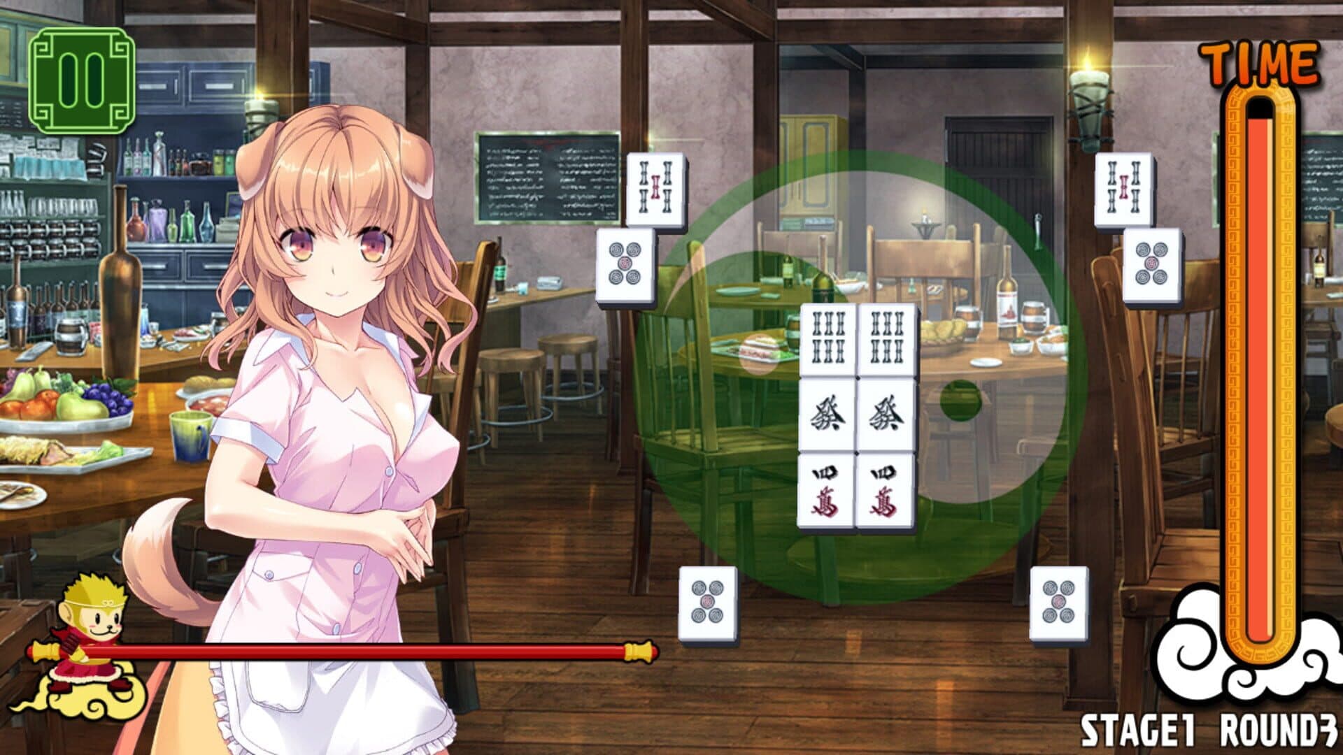 اسکرین‌شات Pretty Girls Mahjong Solitaire: Green - 2