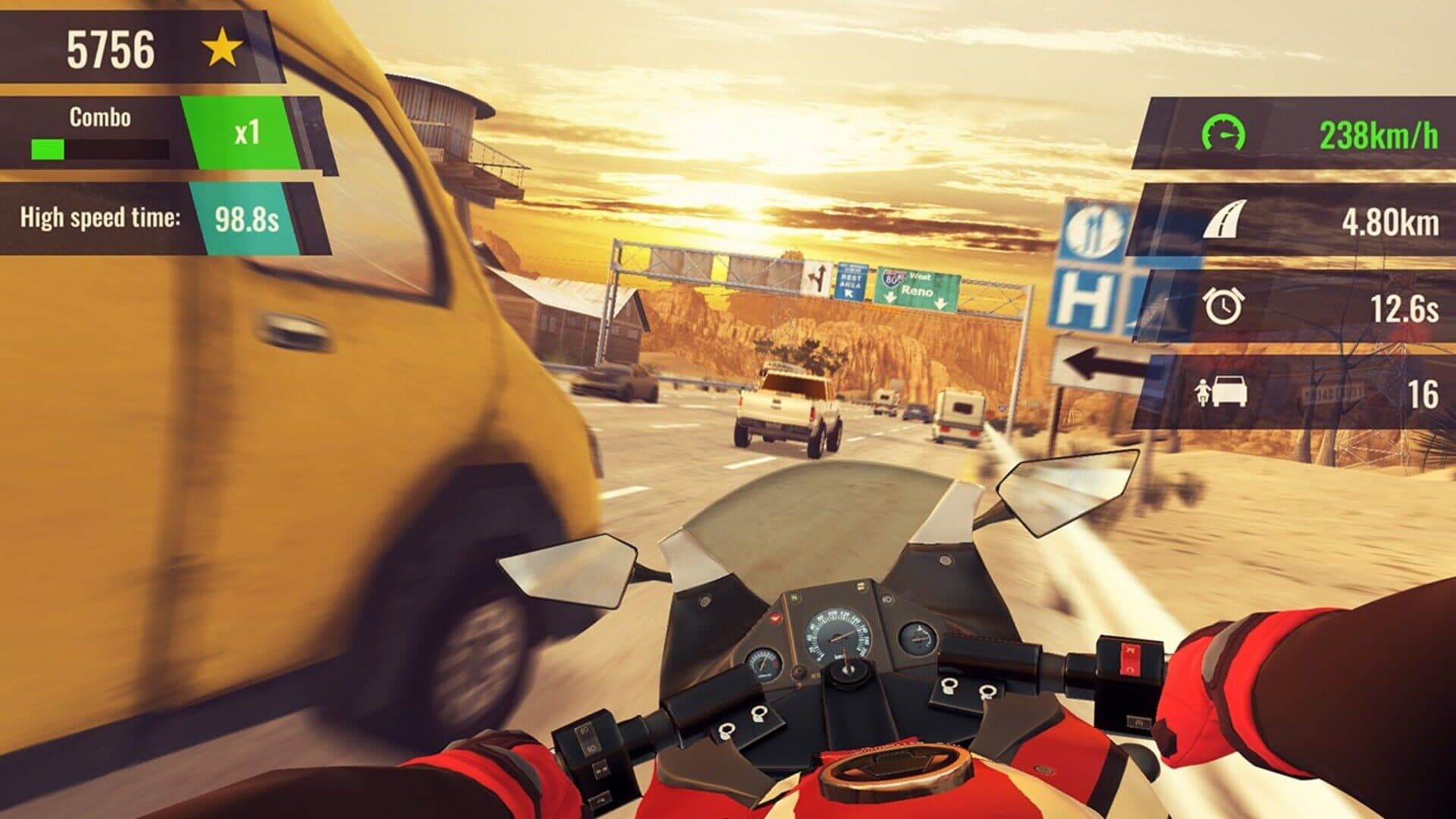 اسکرین‌شات Moto Rush GT - 1