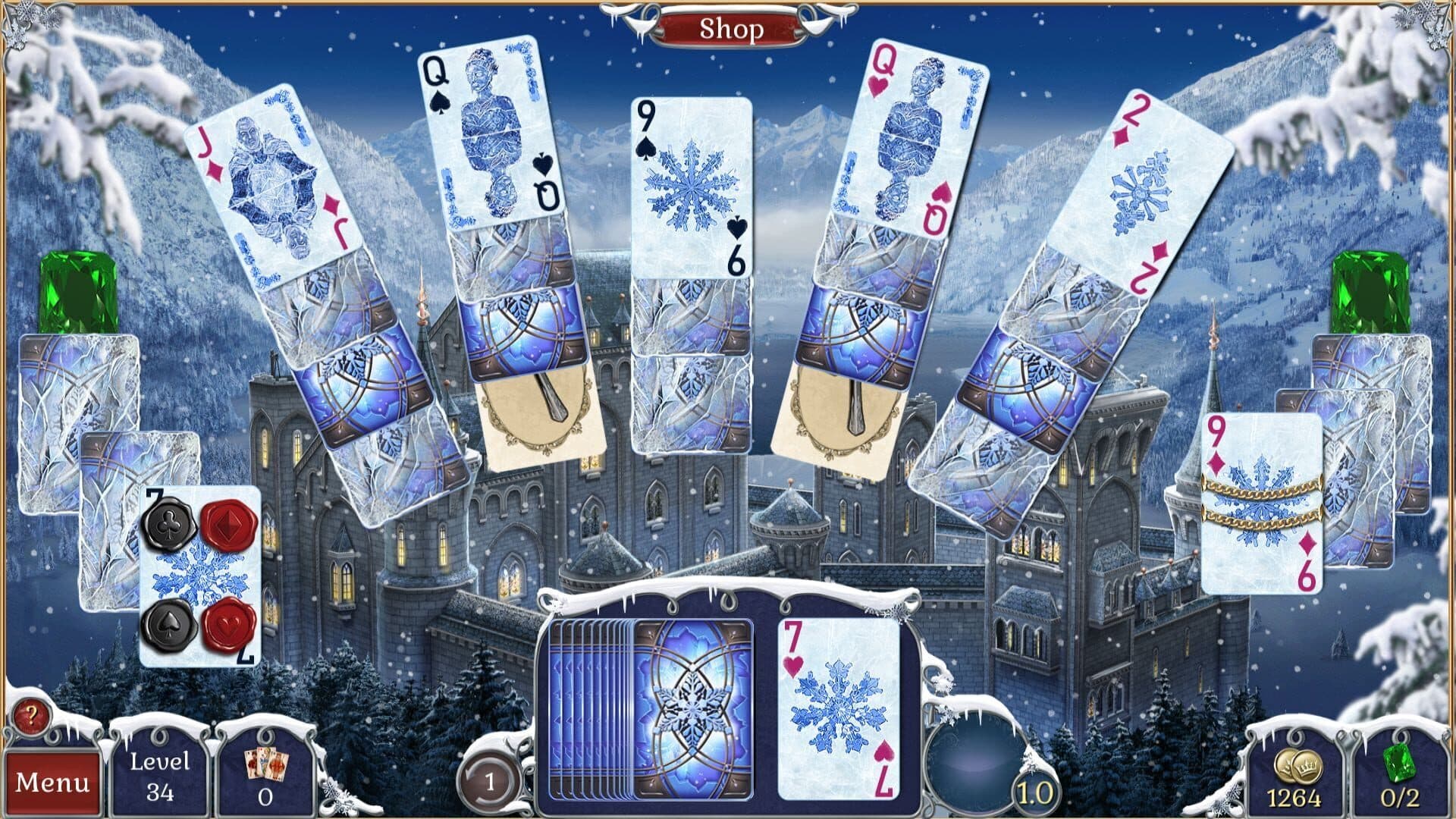 Jewel Match Solitaire Winterscapes screenshot 9