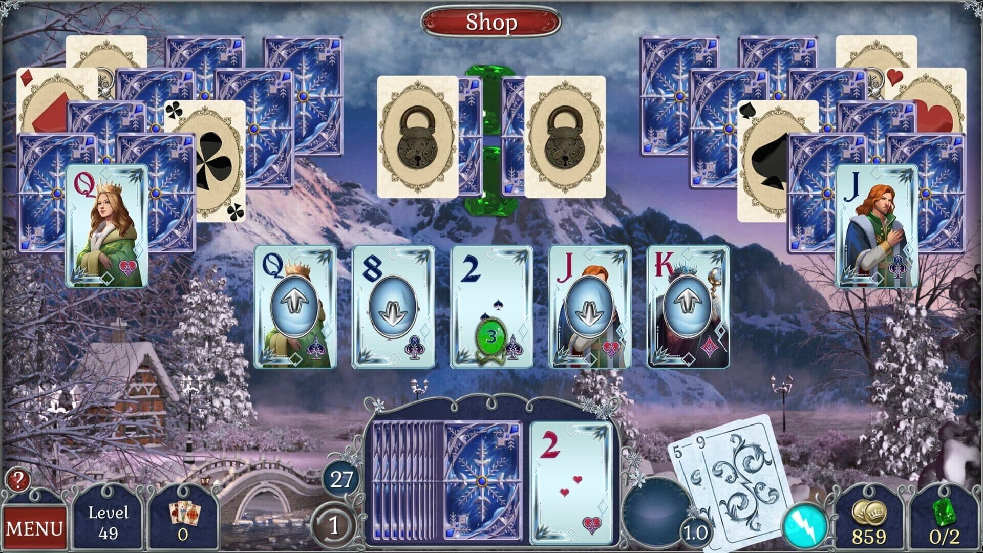 Jewel Match Solitaire Winterscapes 2: Collector's Edition screenshot 6