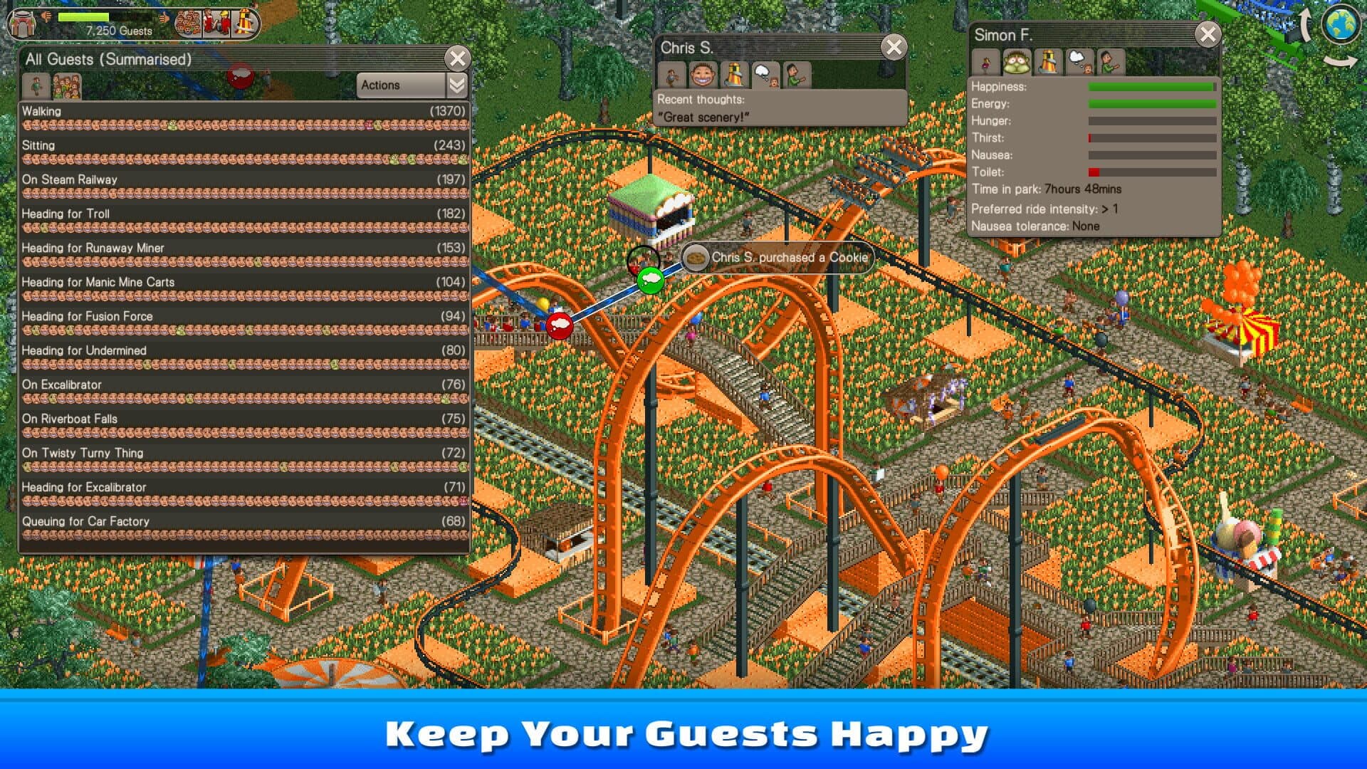 اسکرین‌شات RollerCoaster Tycoon Classic - 2