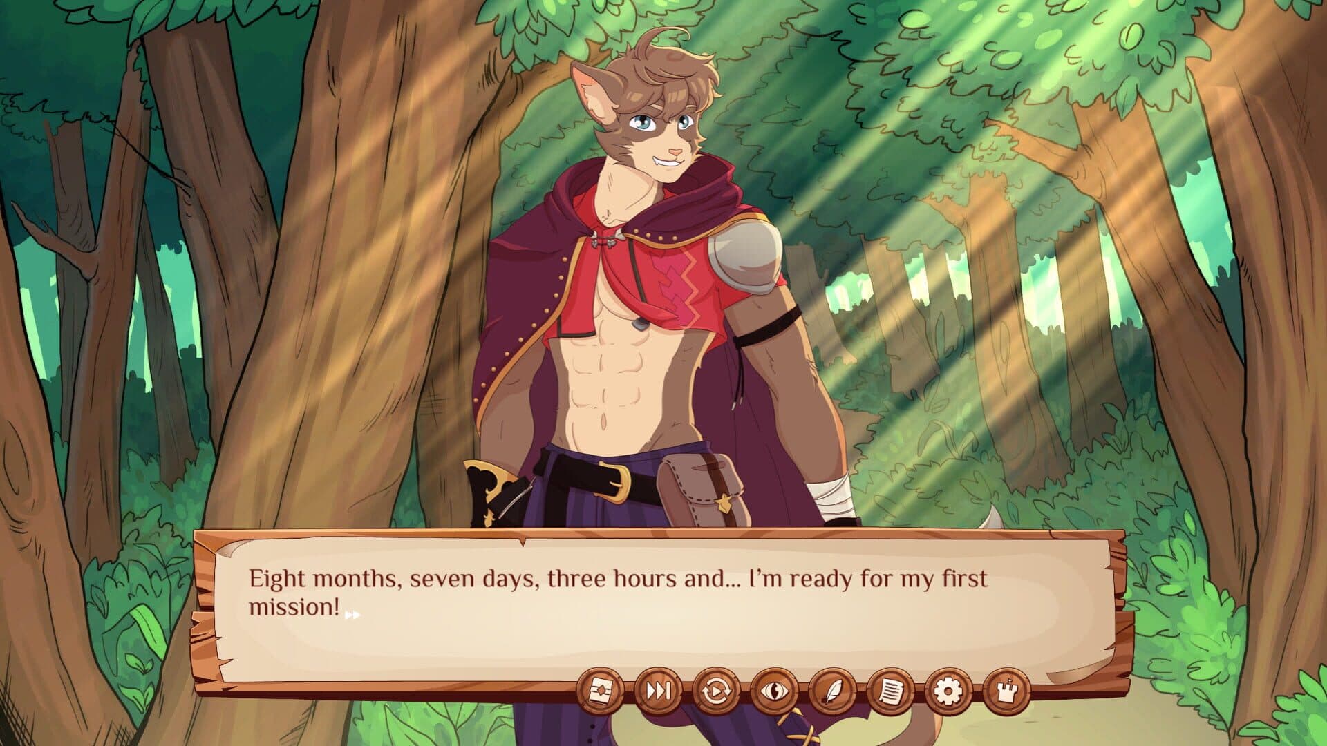 اسکرین‌شات Burrow of the Fallen Bear: A Gay Furry Visual Novel - 5