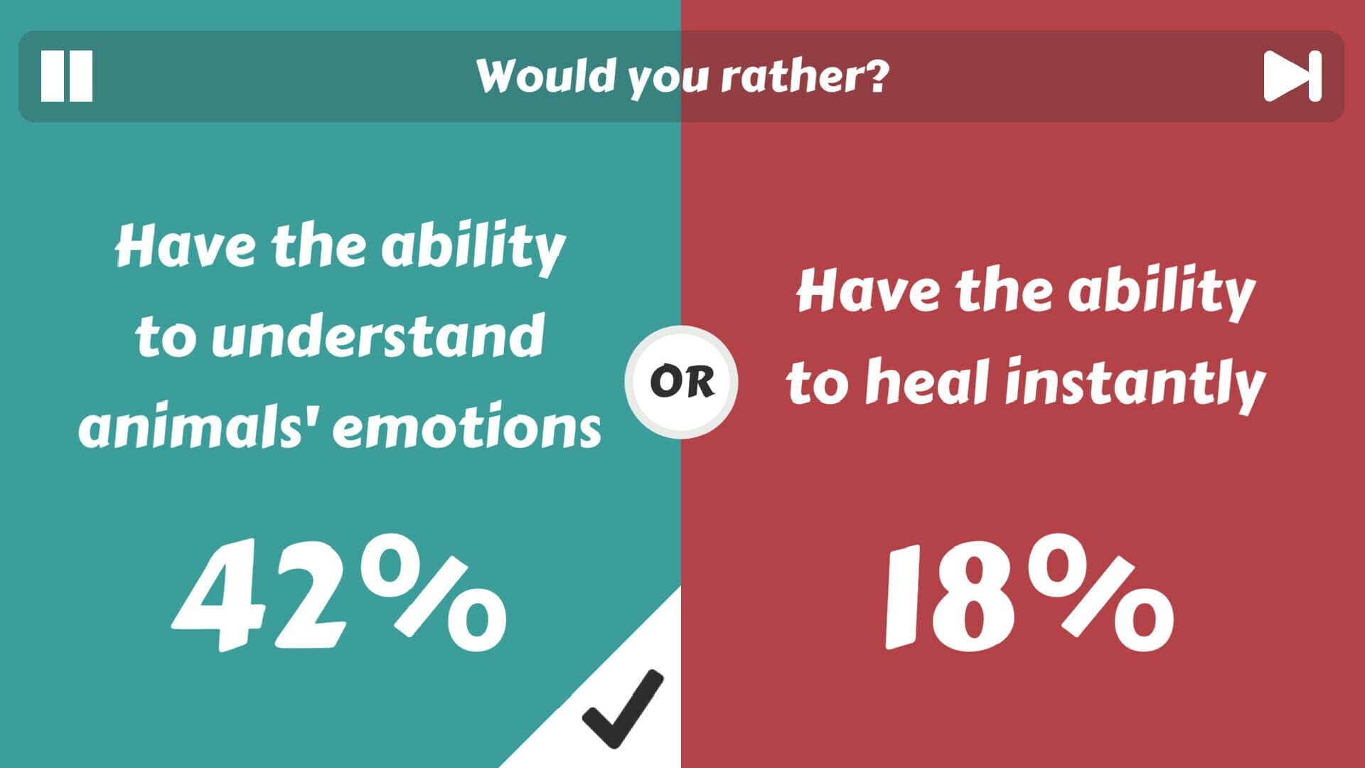 اسکرین‌شات Choice Clash: What Would You Rather? - 1