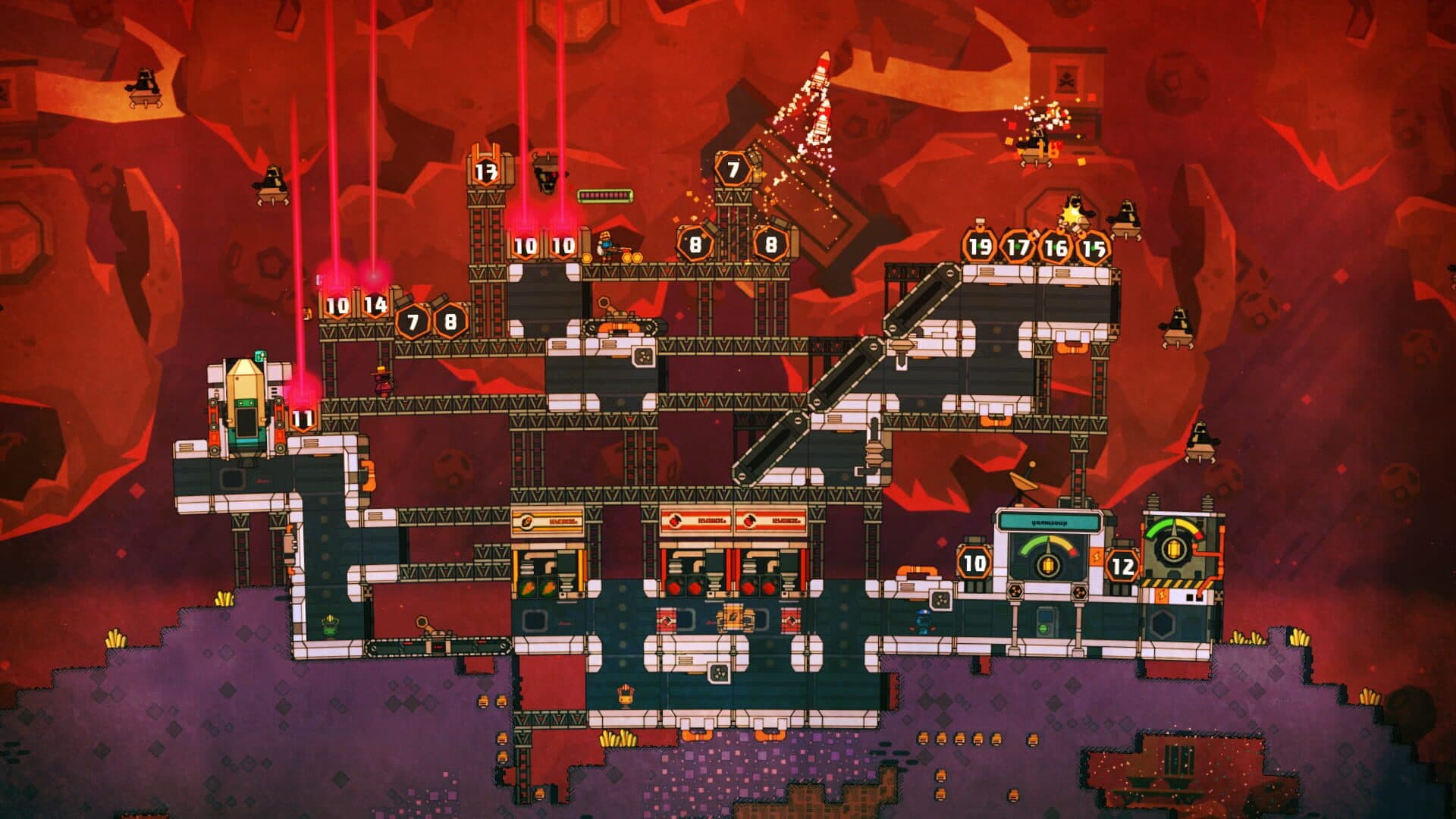 اسکرین‌شات PixelJunk Nom Nom Galaxy - 4