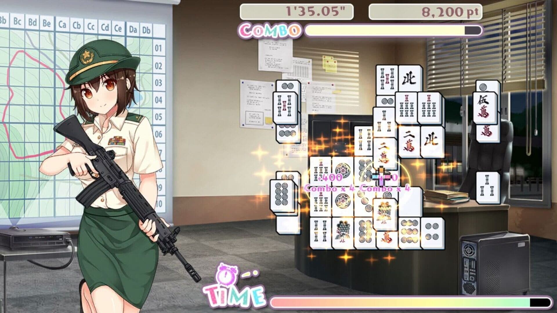 Bishoujo Battle Mahjong Solitaire screenshot 4