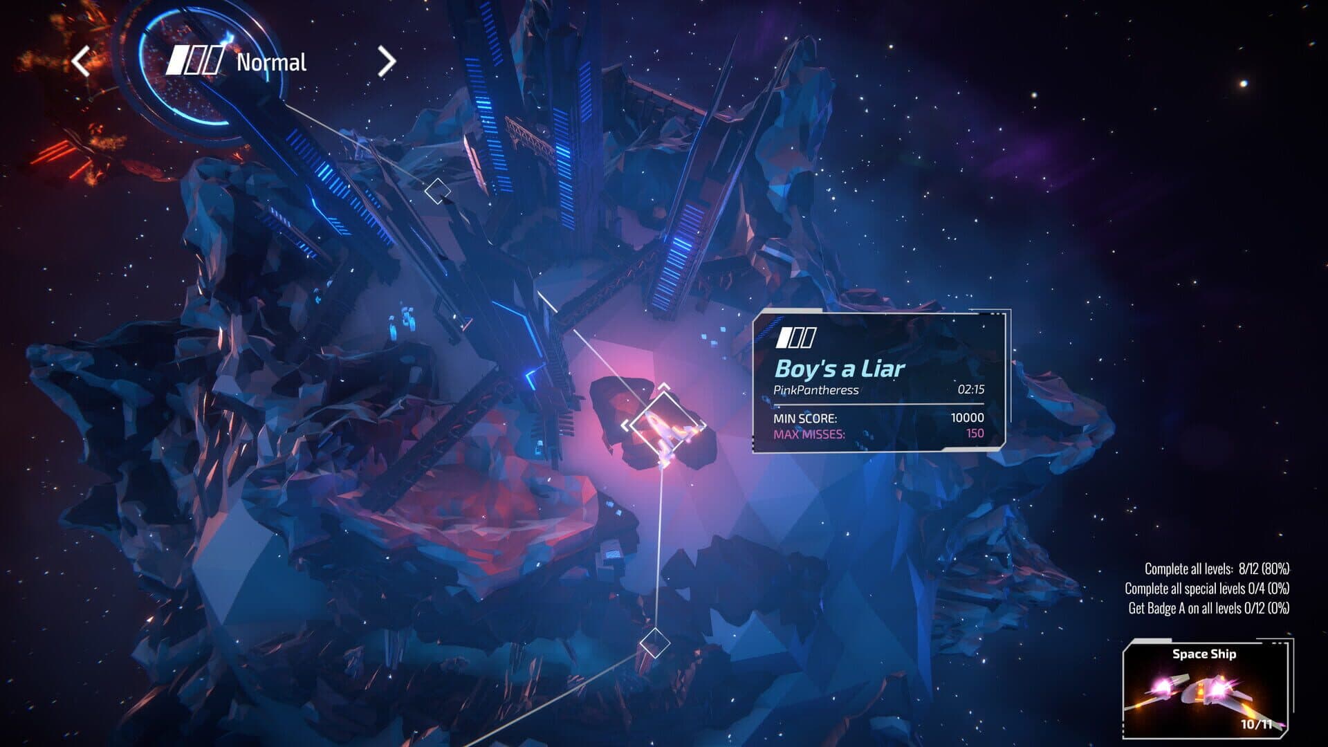 اسکرین‌شات Invector: Rhythm Galaxy - 6