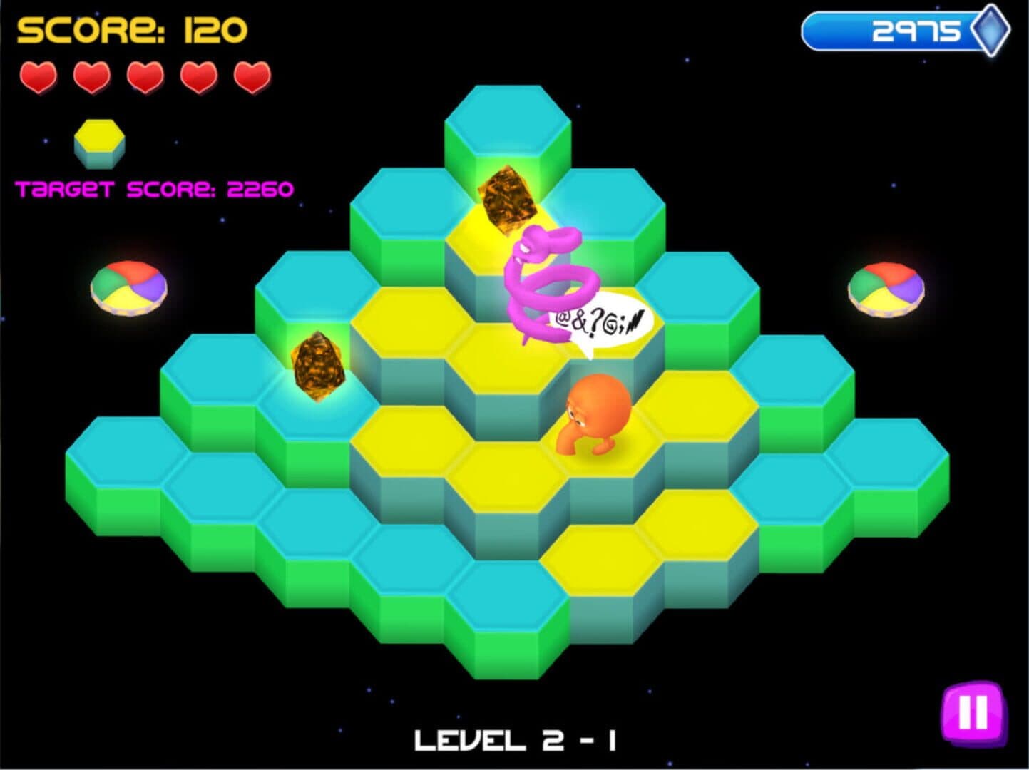 اسکرین‌شات Q*bert: Rebooted - 2