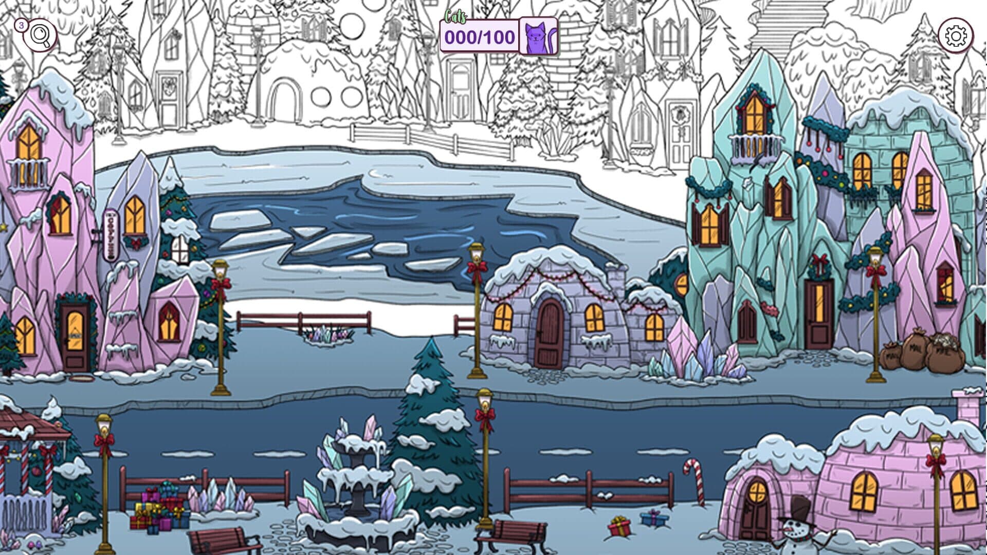 Hidden Cats in Santa's Realm screenshot 0