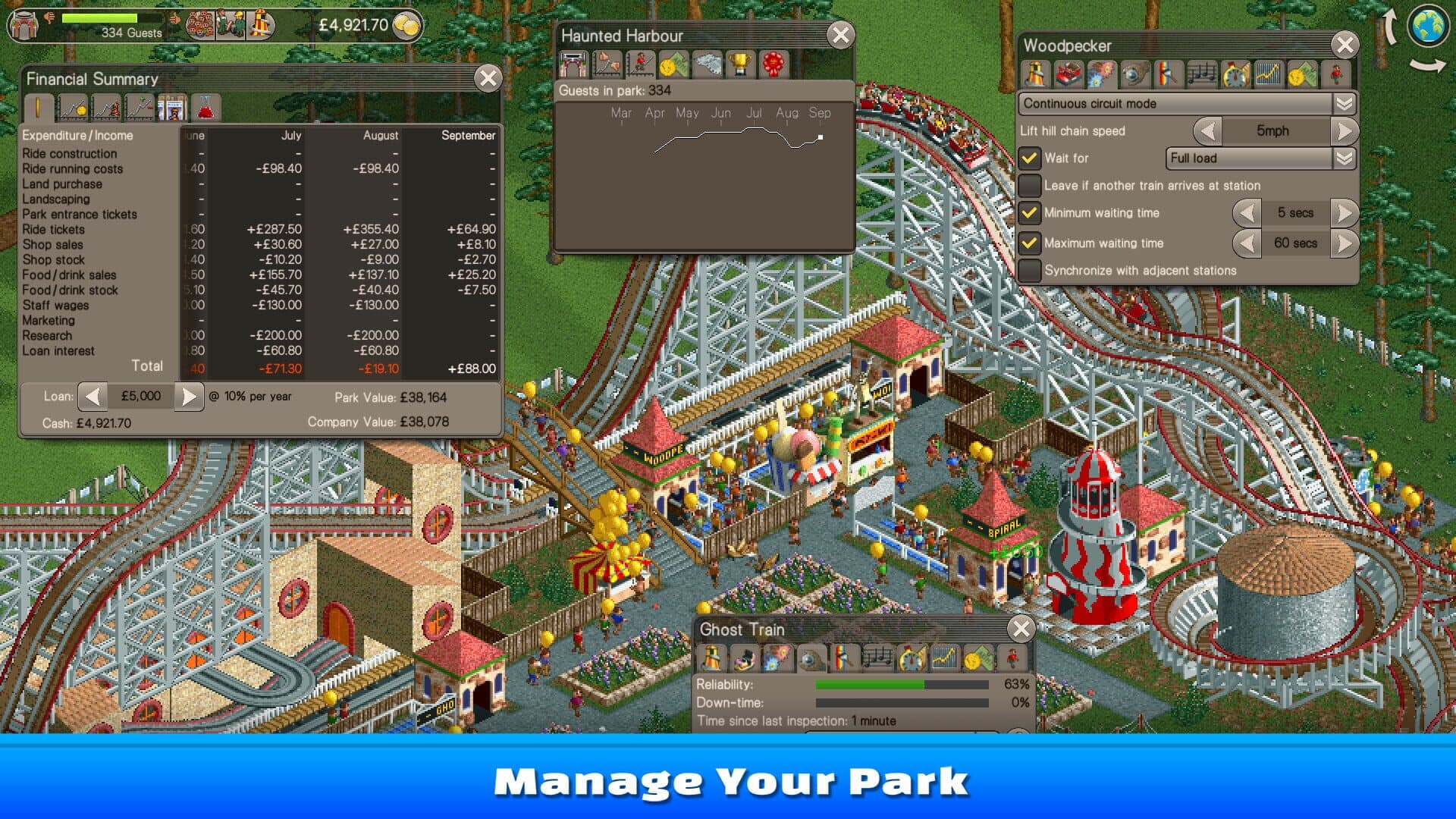 اسکرین‌شات RollerCoaster Tycoon Classic - 10