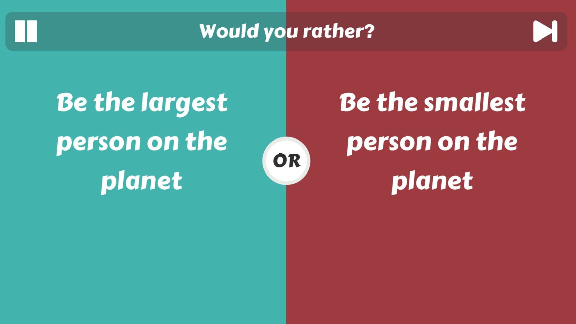 اسکرین‌شات Choice Clash: What Would You Rather? - 2