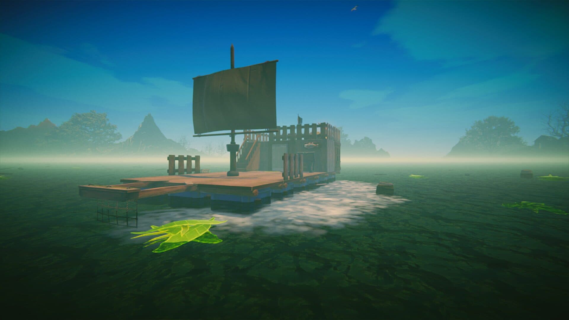اسکرین‌شات Survival Float Simulator: Crocodile Waters Craft, Raft, Build - 1