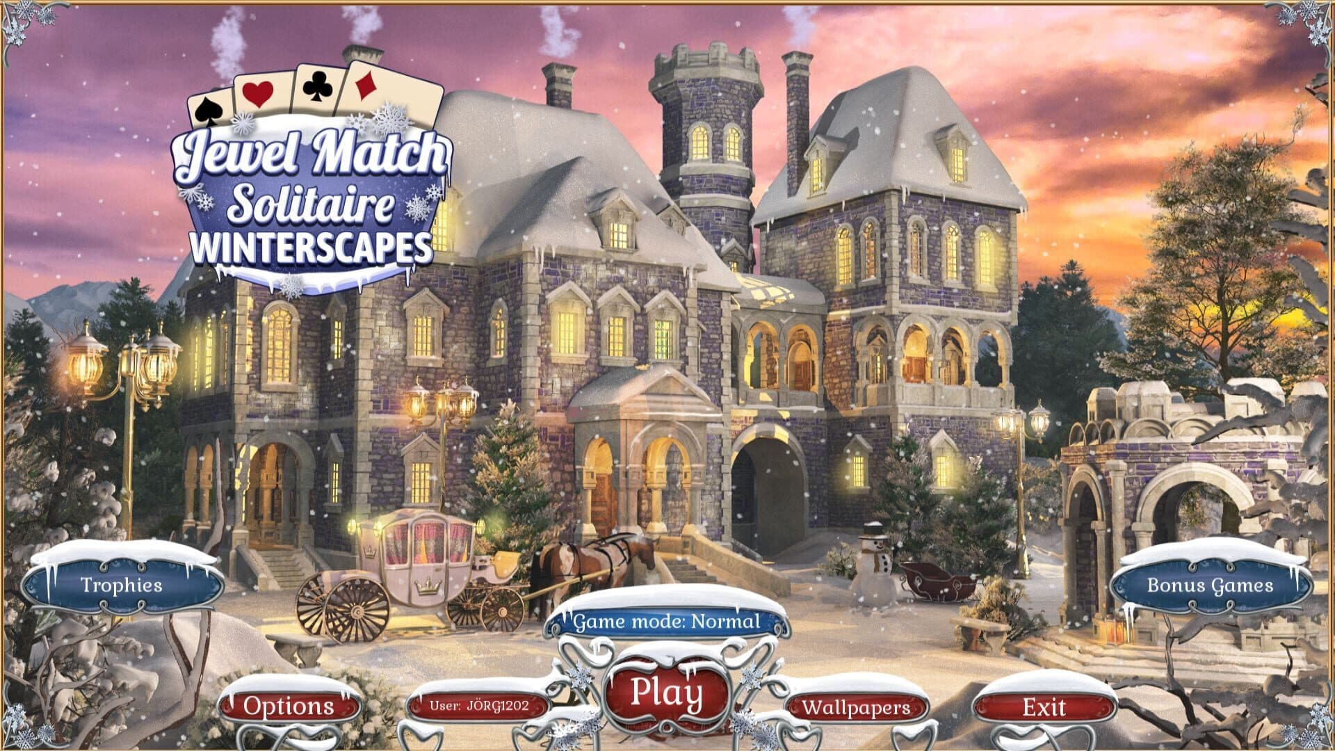 Jewel Match Solitaire Winterscapes screenshot 1