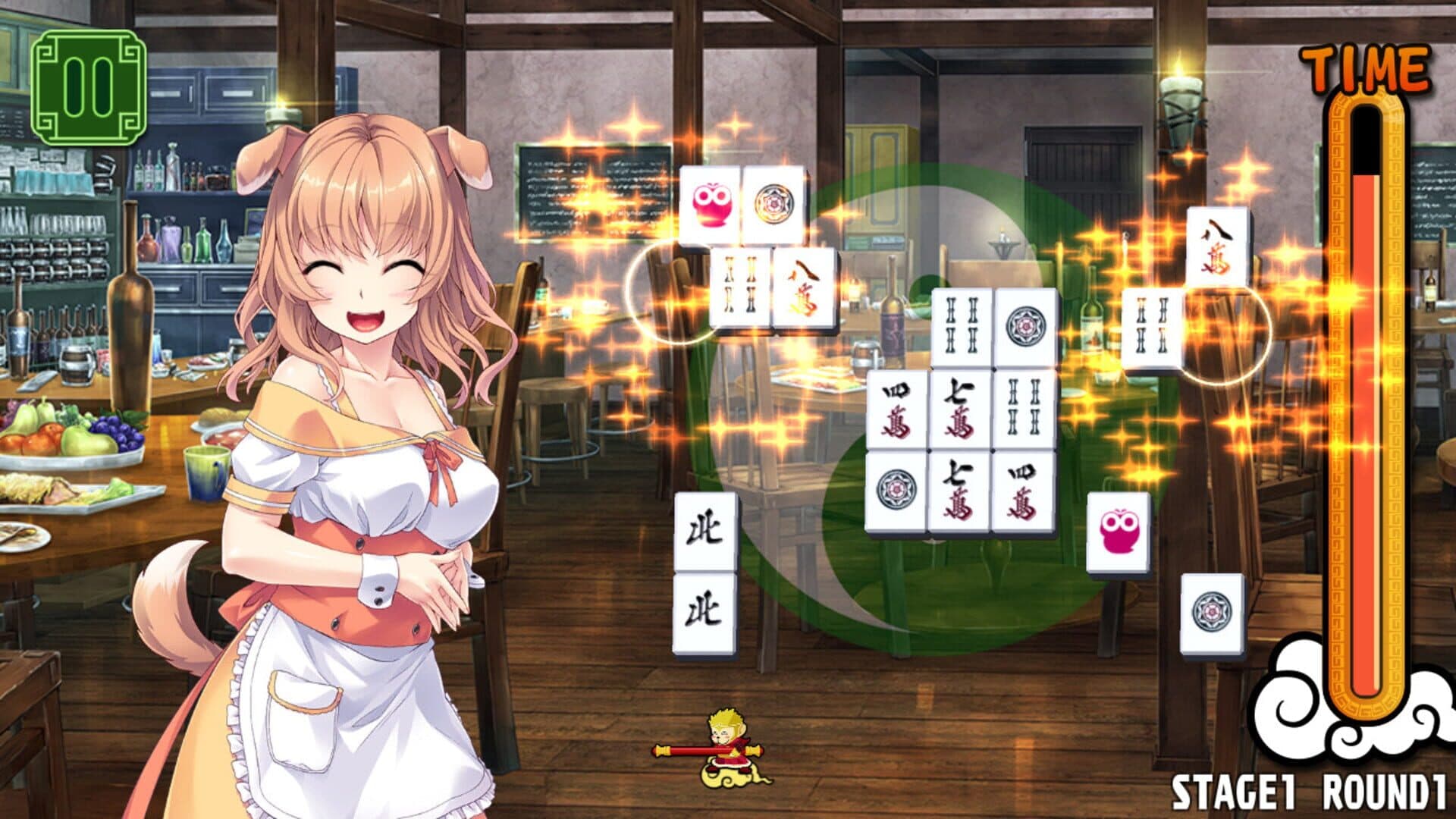 اسکرین‌شات Pretty Girls Mahjong Solitaire: Green - 1
