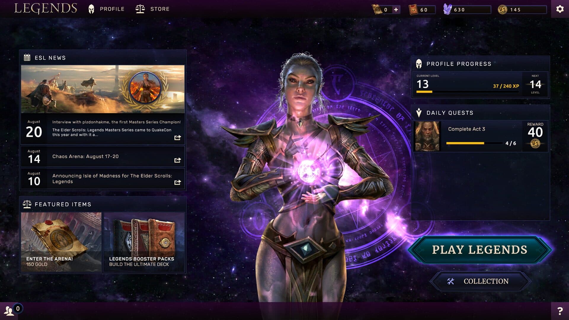 اسکرین‌شات The Elder Scrolls: Legends - 1