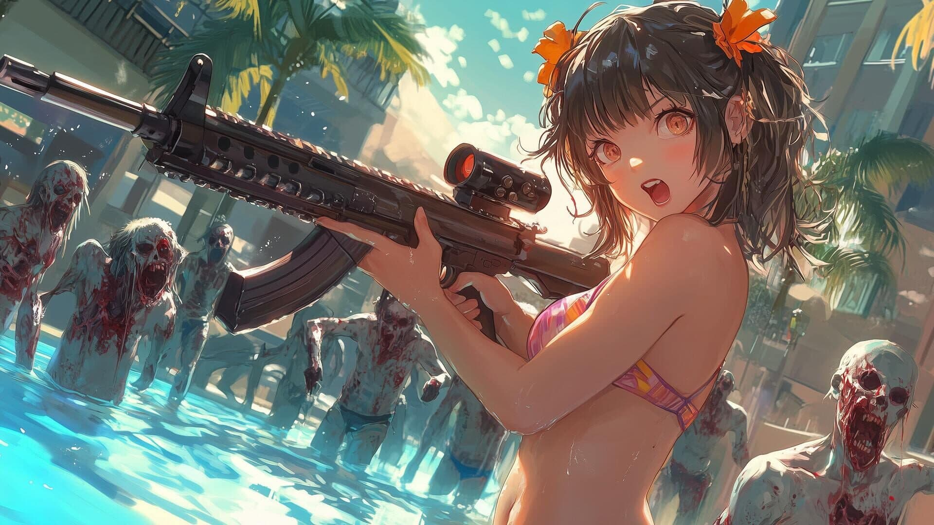اسکرین‌شات Hentai Girls Zombie Defense - 4
