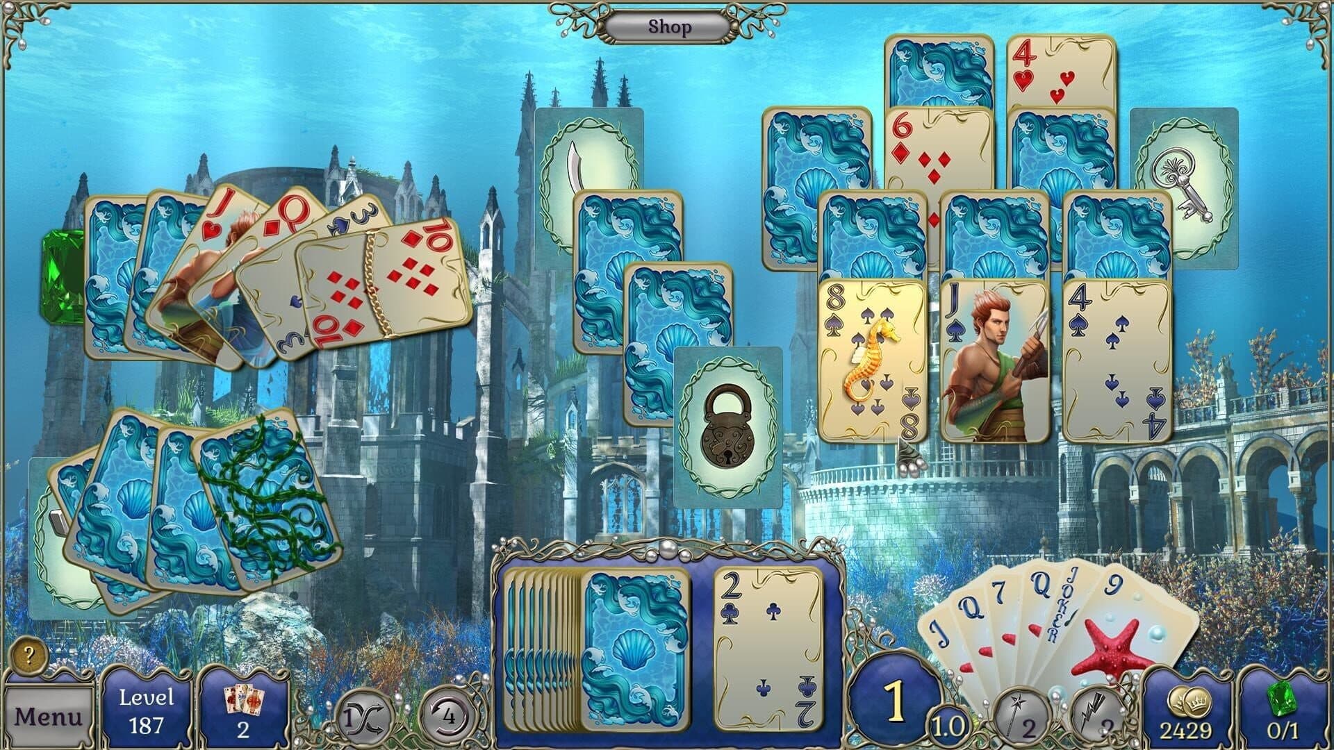 اسکرین‌شات Jewel Match Atlantis Solitaire: Collector's Edition - 5