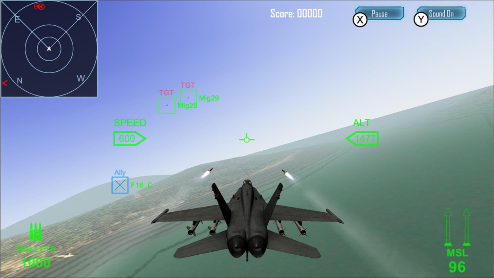 اسکرین‌شات Top Gun Air Combat - 1