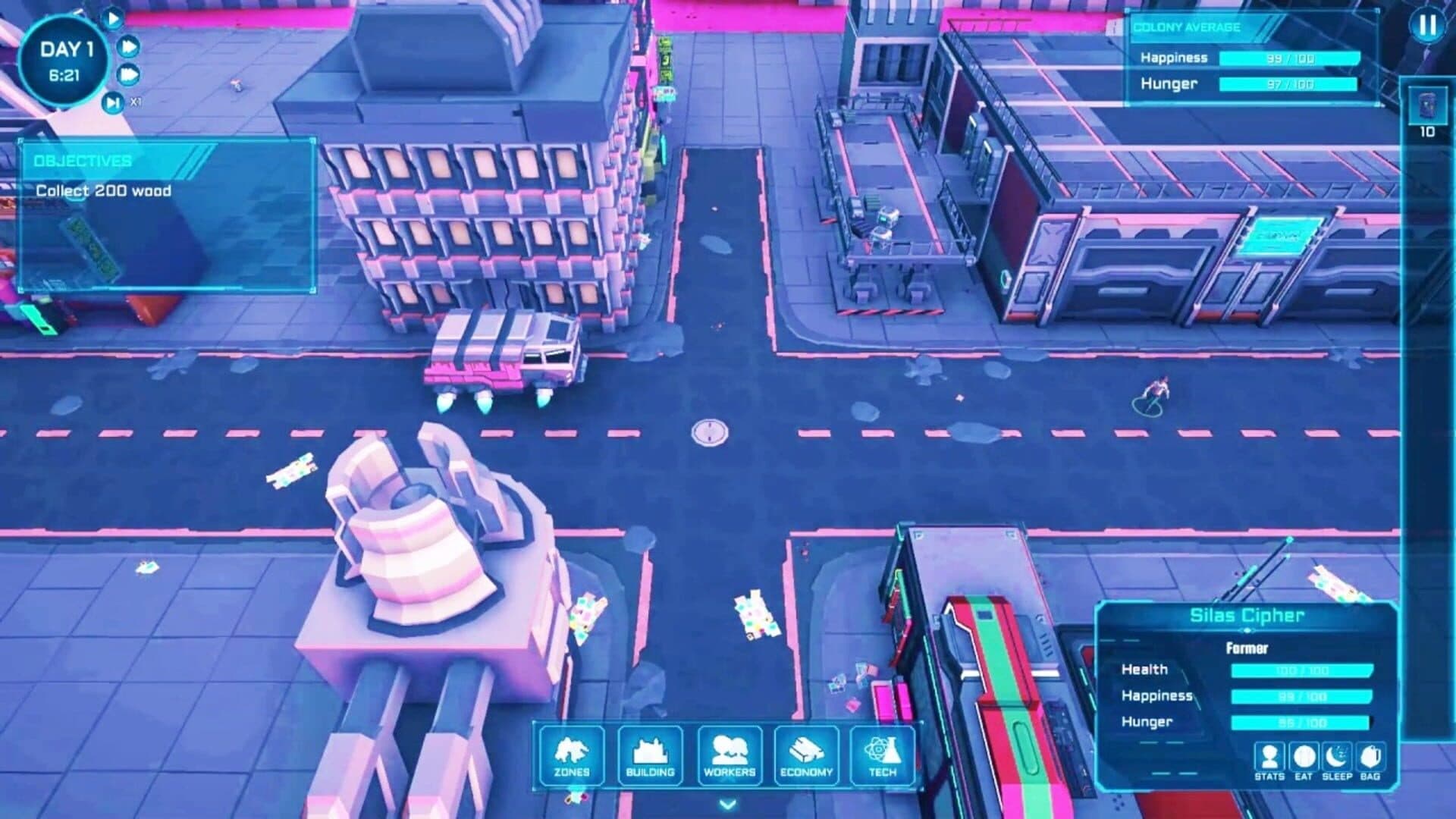 اسکرین‌شات Cyberpunk City Tycoon - 1