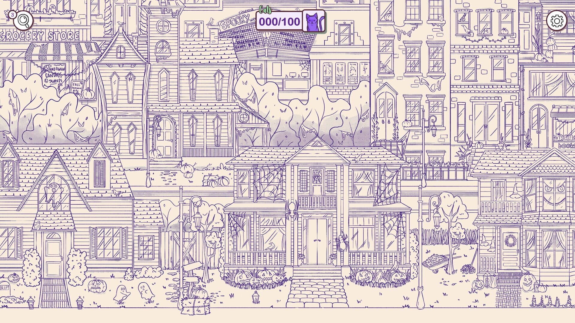 Hidden Cats in Spooky Town screenshot 3