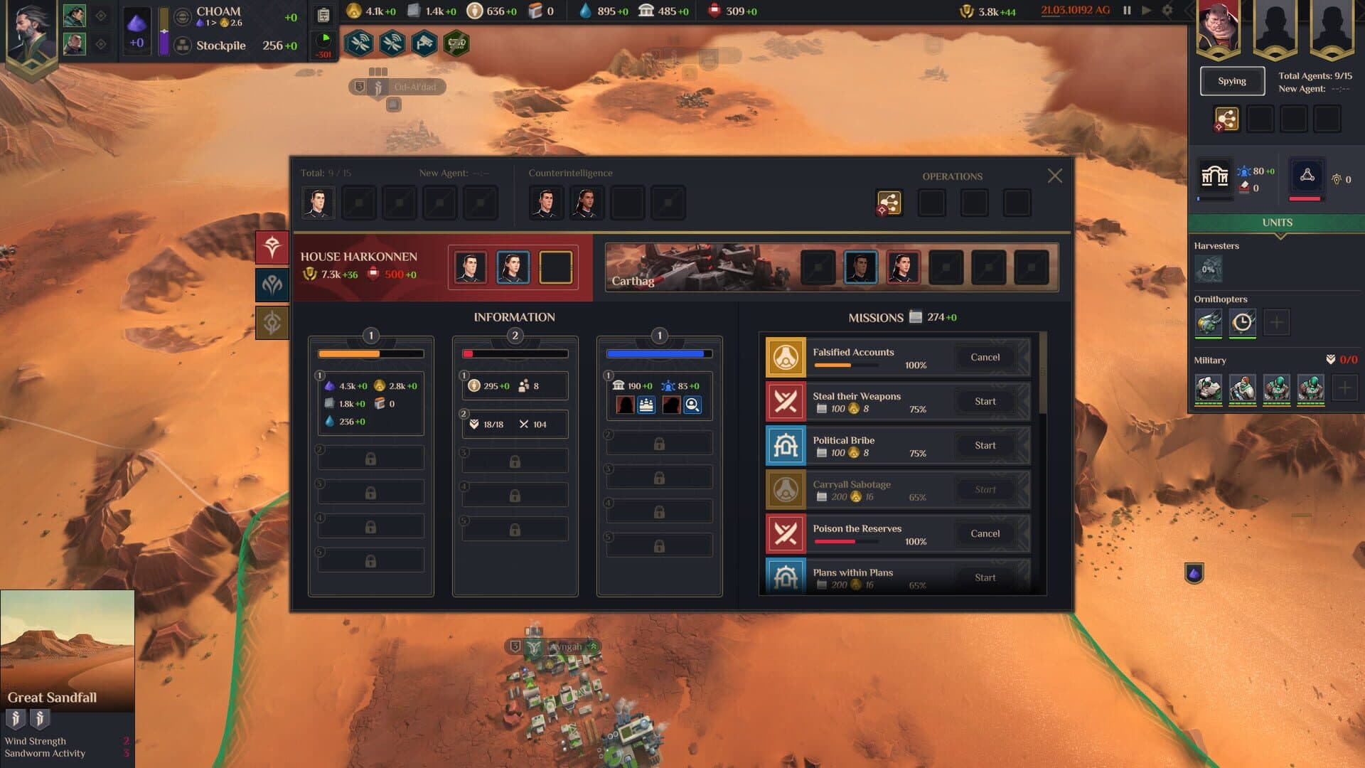 اسکرین‌شات Dune: Spice Wars - 1