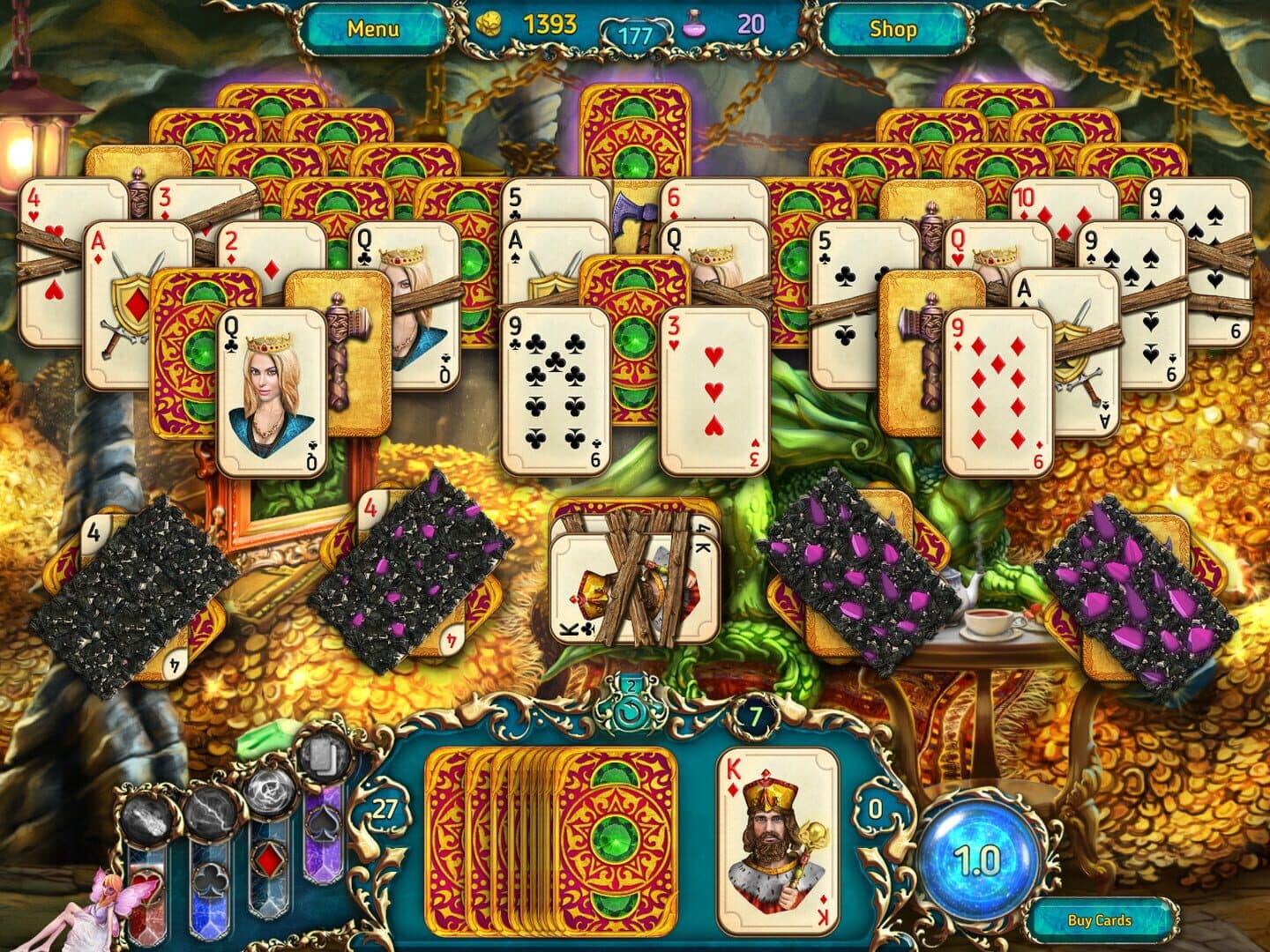 اسکرین‌شات Dreamland Solitaire: Dragon's Fury - 2