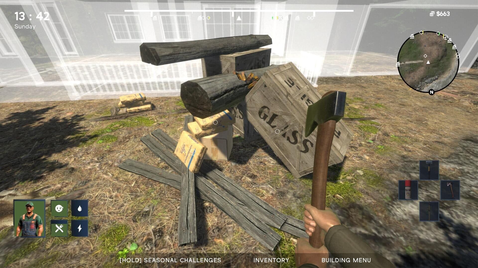 اسکرین‌شات Scandinavian Cottage Survival Simulator - 10