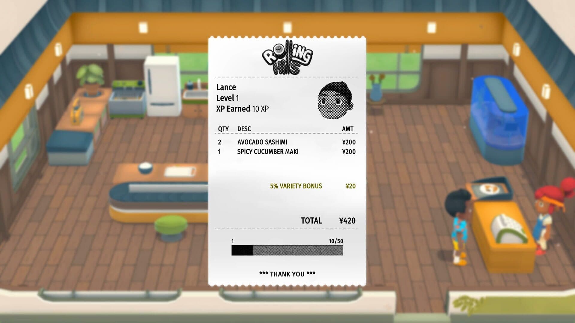 Rolling Hills: Make Sushi, Make Friends screenshot 3