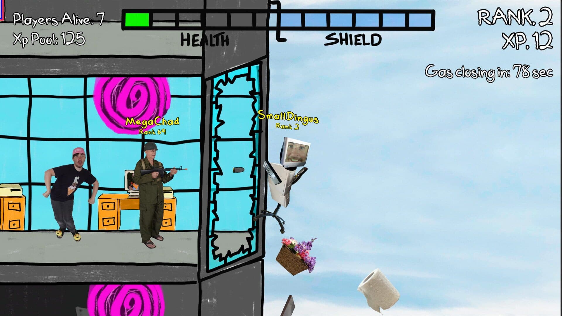 اسکرین‌شات I'm in Love With Your Dead Grandmother: Online Battle Royale - 1