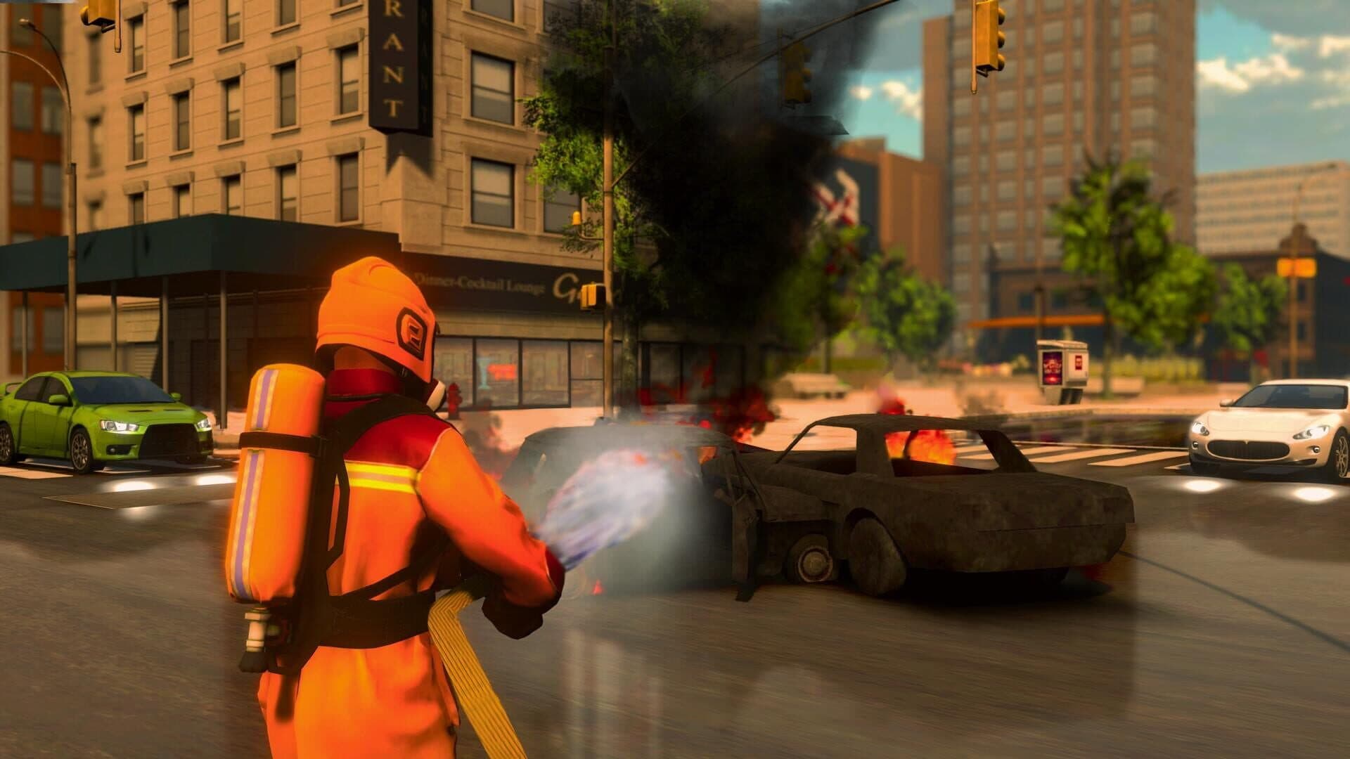 اسکرین‌شات Firefighter Simulator 911: Car Fire Truck Driver - 4