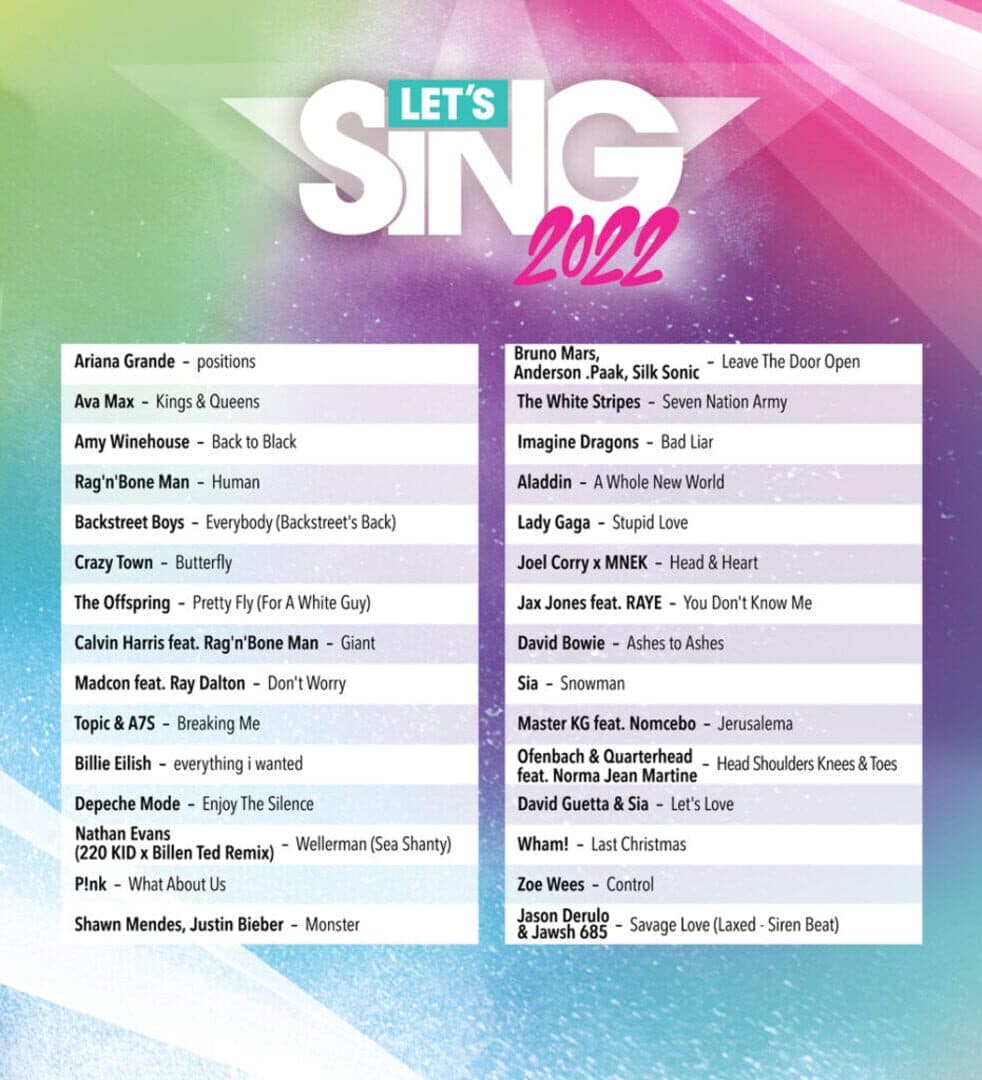 Let's Sing 2022