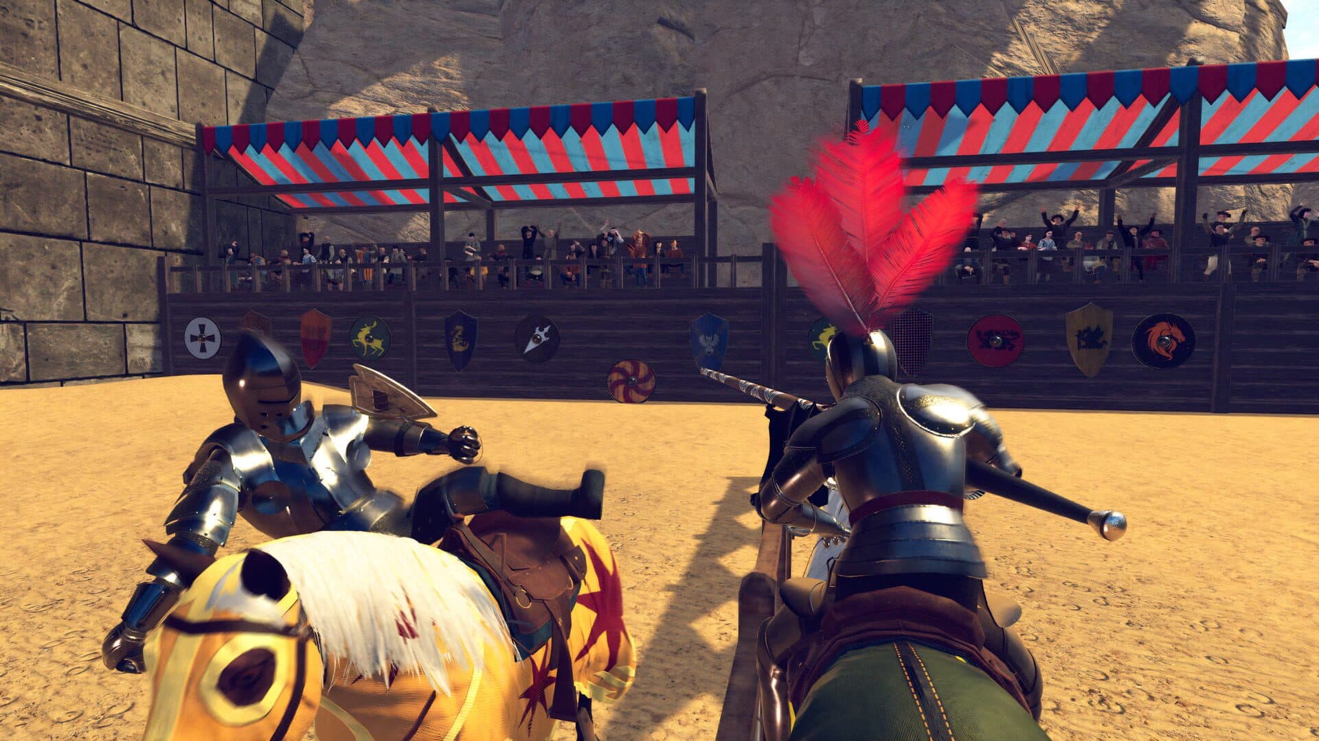 اسکرین‌شات Mounted Knights Battle: Medieval Warrior Simulator - 1