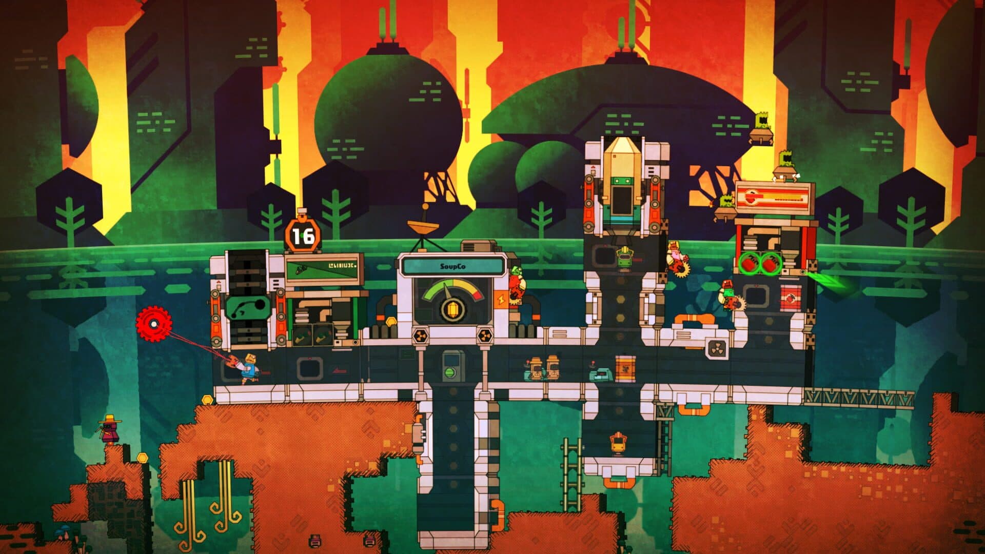 اسکرین‌شات PixelJunk Nom Nom Galaxy - 2