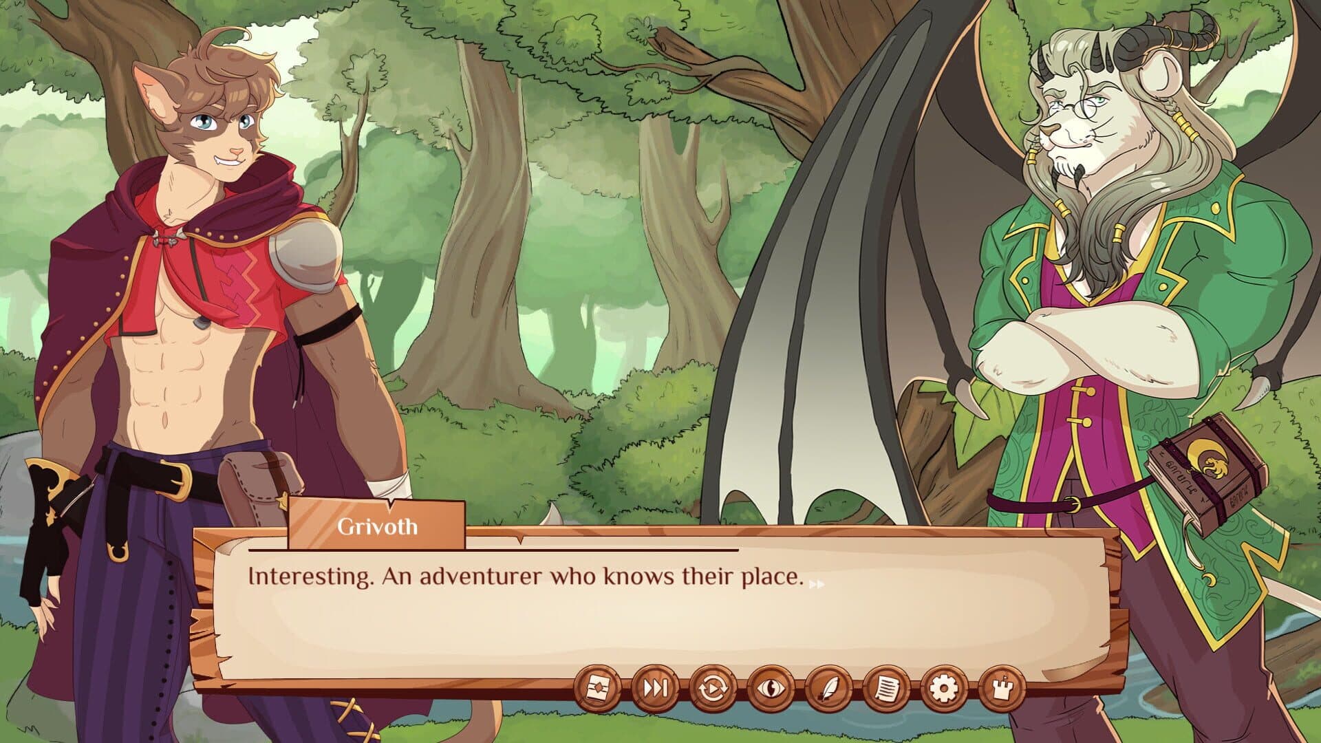 اسکرین‌شات Burrow of the Fallen Bear: A Gay Furry Visual Novel - 1