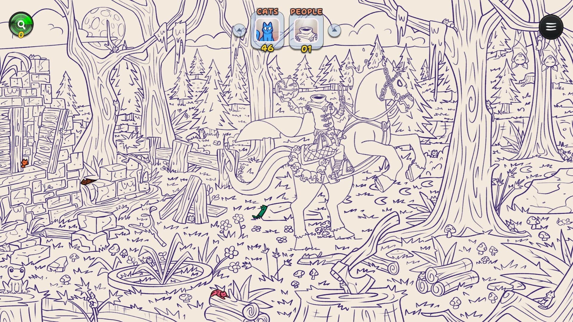 اسکرین‌شات Hidden Cats in Spooky Village - 1