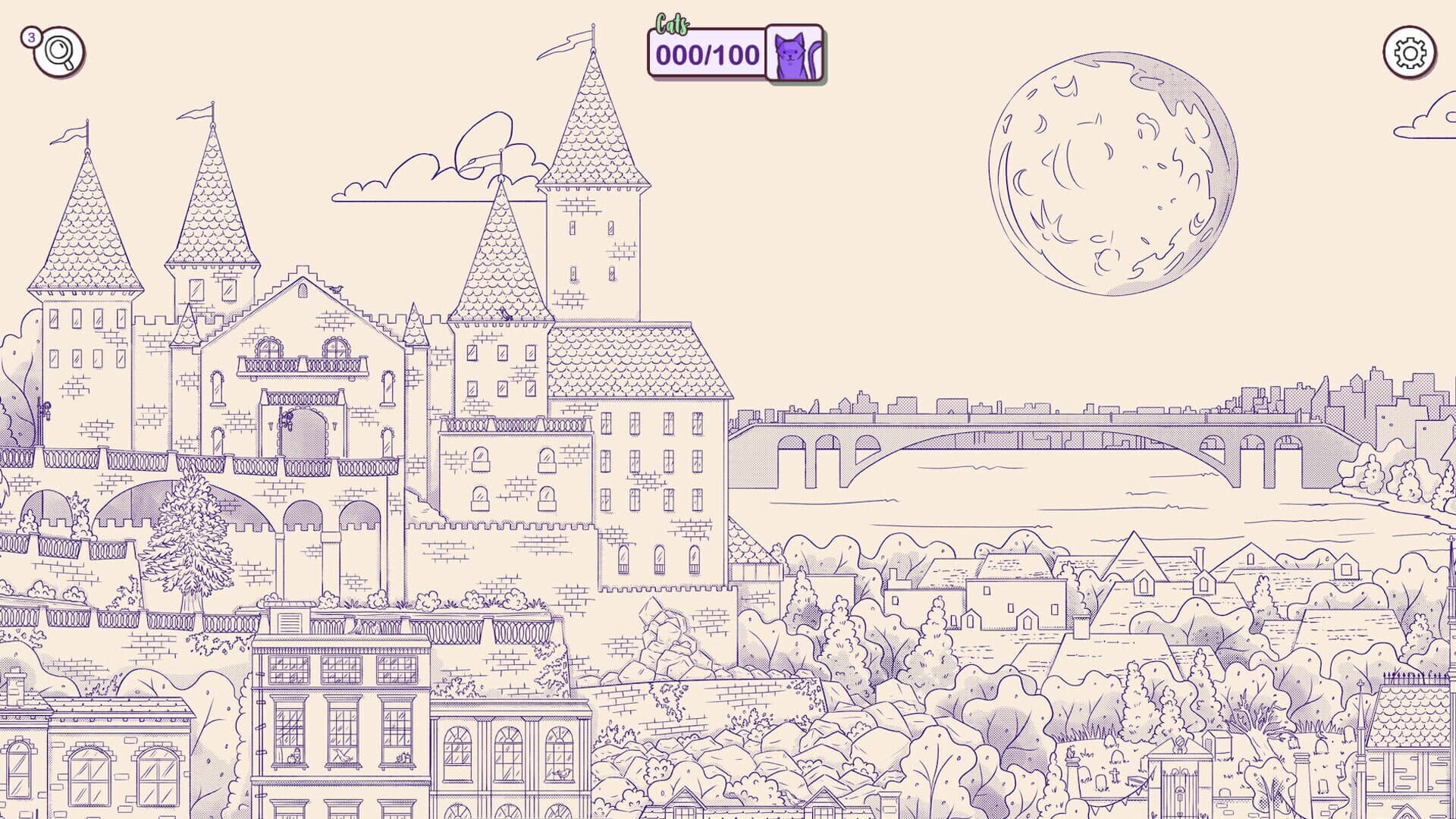 Hidden Cats in Spooky Town screenshot 2