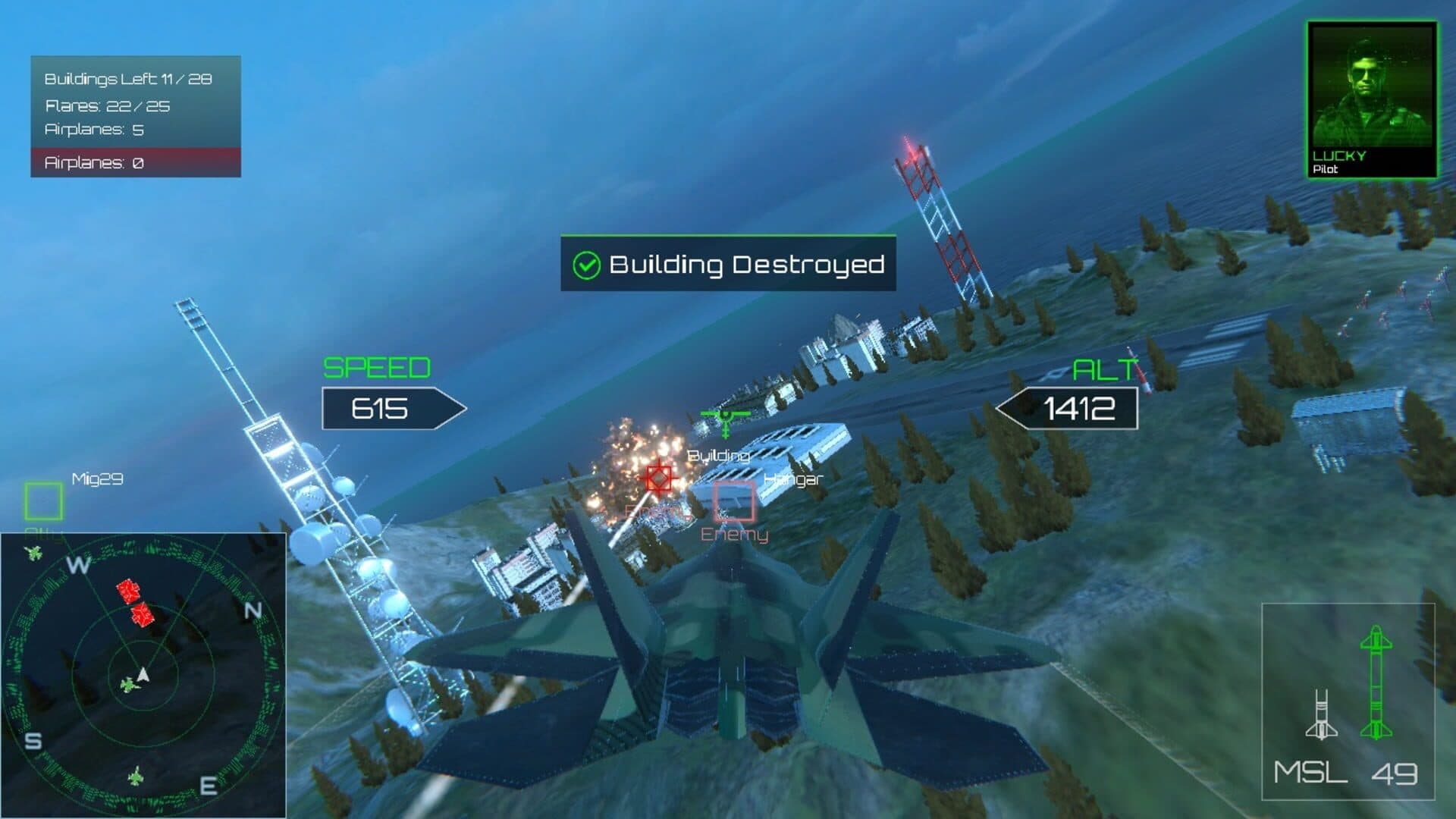 اسکرین‌شات AirJet Fighter Sky Dominators: Aerial Assault - 5