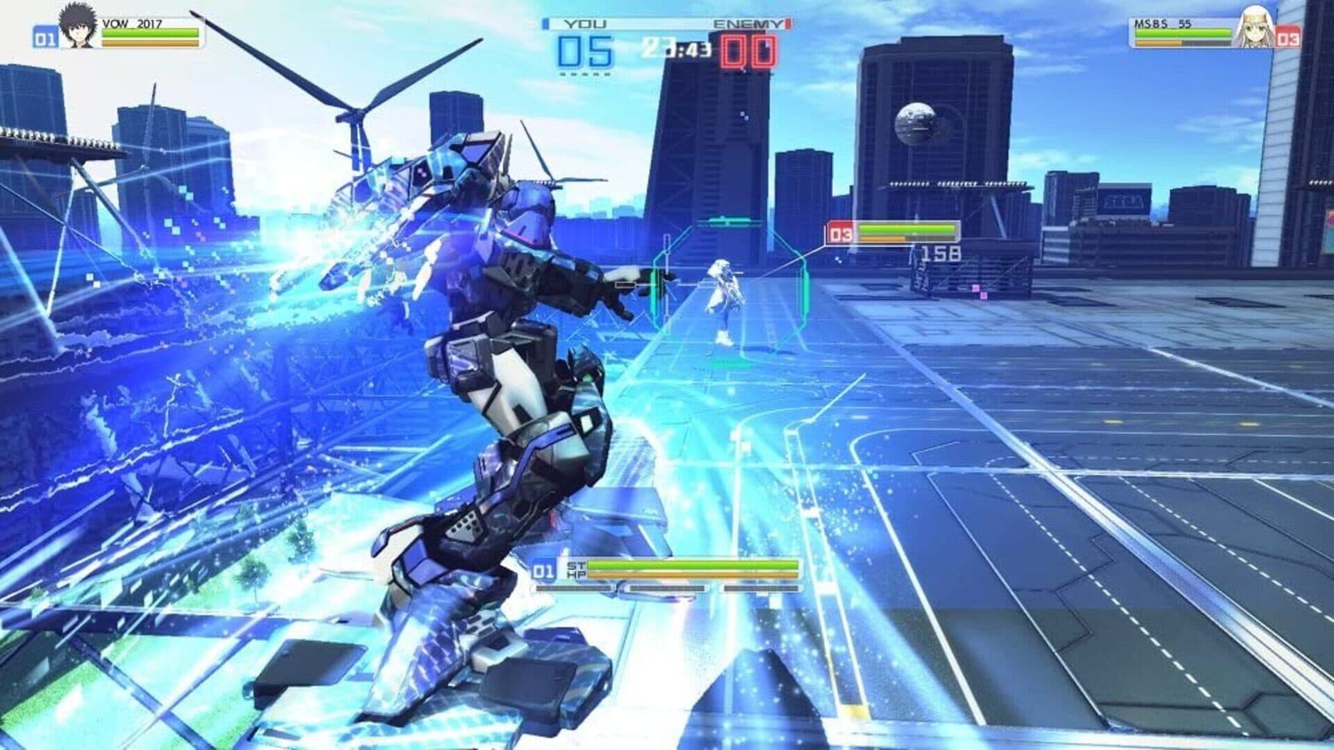 Cyber Troopers: Virtual On x Toaru Majutsu no Index - Toaru Majutsu no Dennou Senki screenshot 2