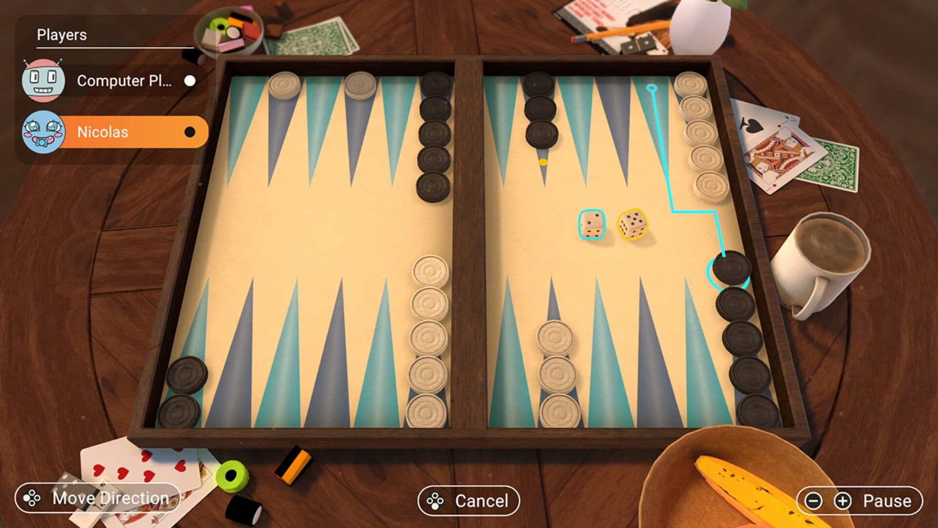 اسکرین‌شات 3in1 Game Collection: Backgammon + Checkers + Mills - 2