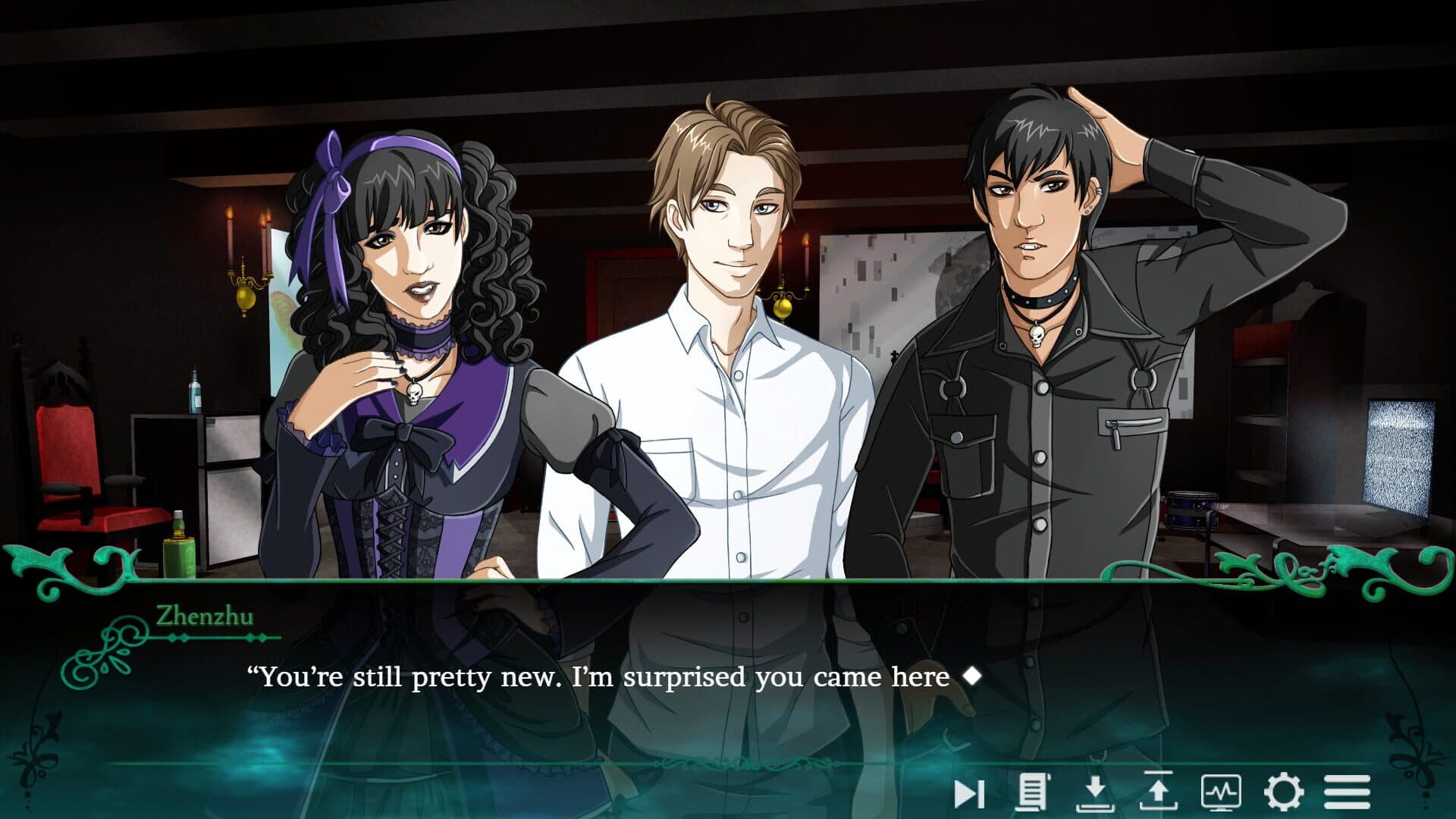 اسکرین‌شات Twice Reborn: A Vampire Visual Novel - 1
