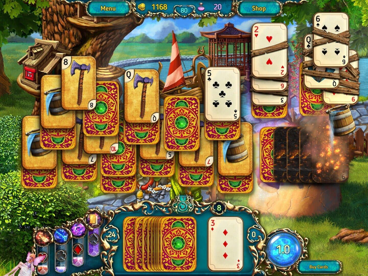 اسکرین‌شات Dreamland Solitaire: Dragon's Fury - 6