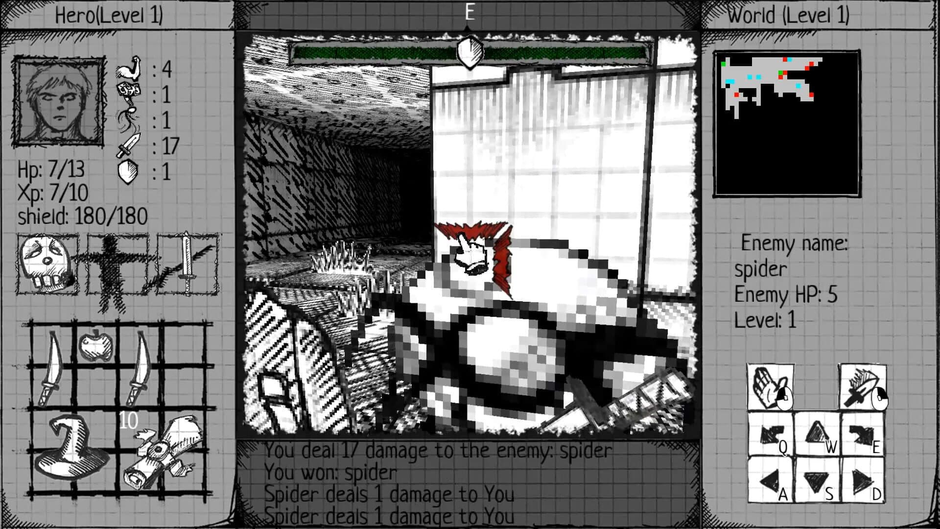 Drawngeon: Dungeons of Ink and Paper screenshot 1