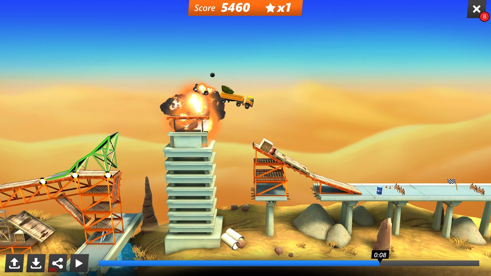 اسکرین‌شات Bridge Constructor: Stunts - 5
