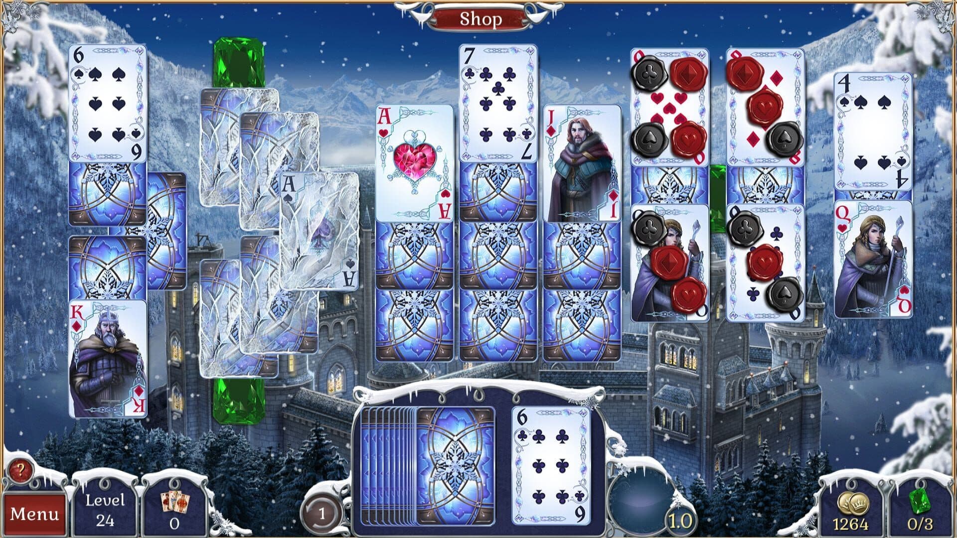 Jewel Match Solitaire Winterscapes screenshot 7