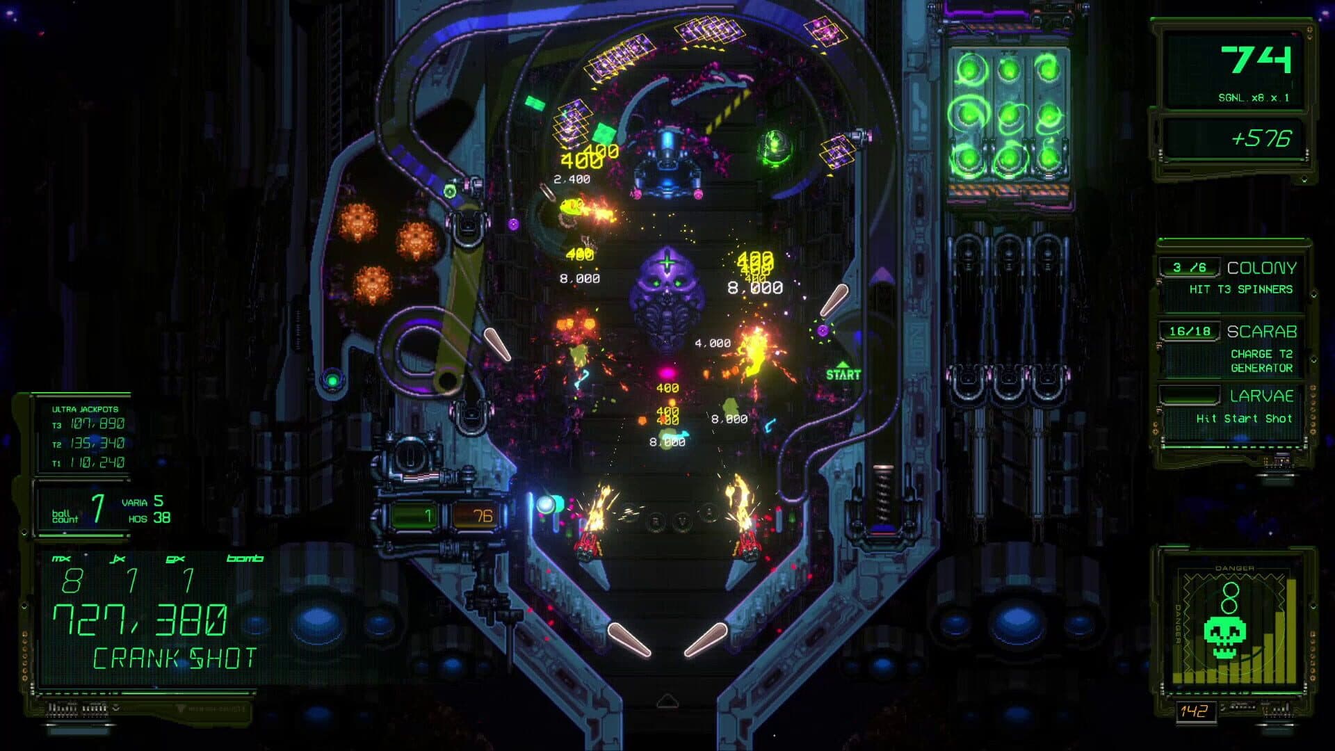 Xenotilt: Hostile Pinball Action screenshot 0